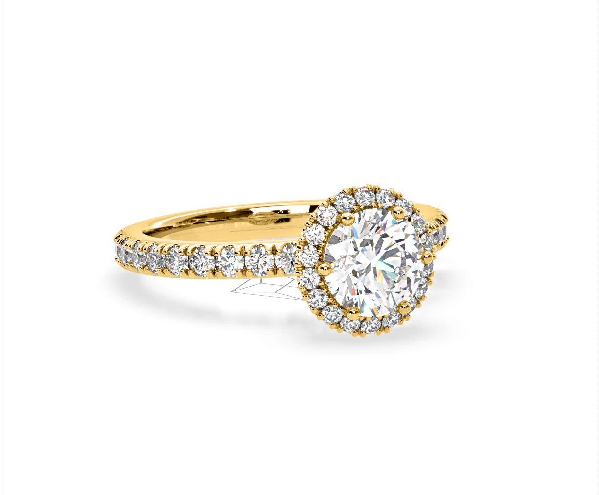 Alessandra Lab Diamond Engagement Ring 18K Gold 1.70CT F/VS1 - Image 81