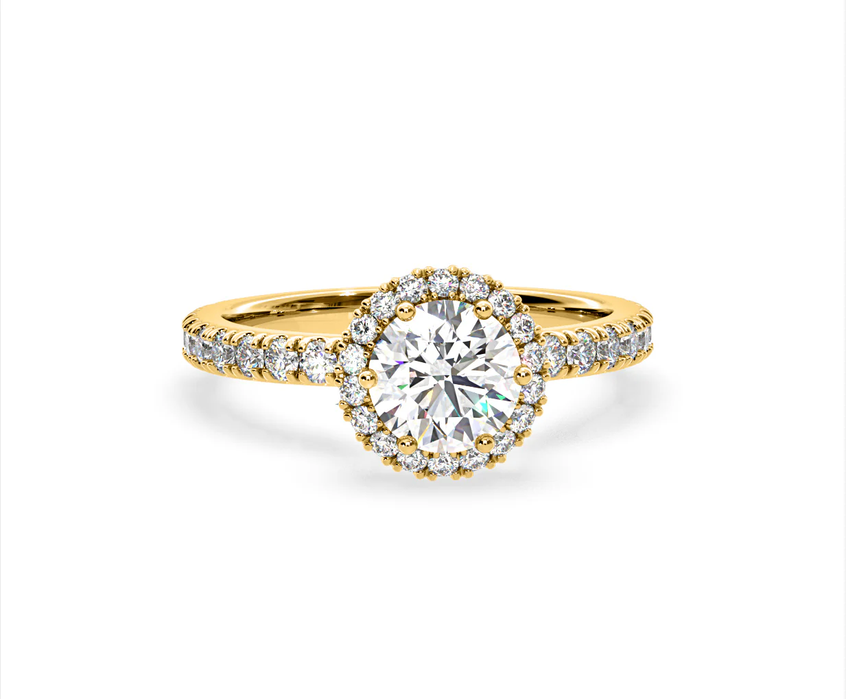 Alessandra Lab Diamond Engagement Ring 18K Gold 1.70CT F/VS1 - Image 85