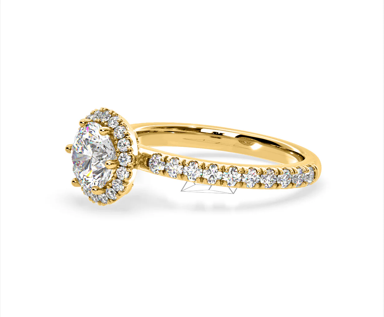 Alessandra Lab Diamond Engagement Ring 18K Gold 2.10CT F/VS1 - Image 19