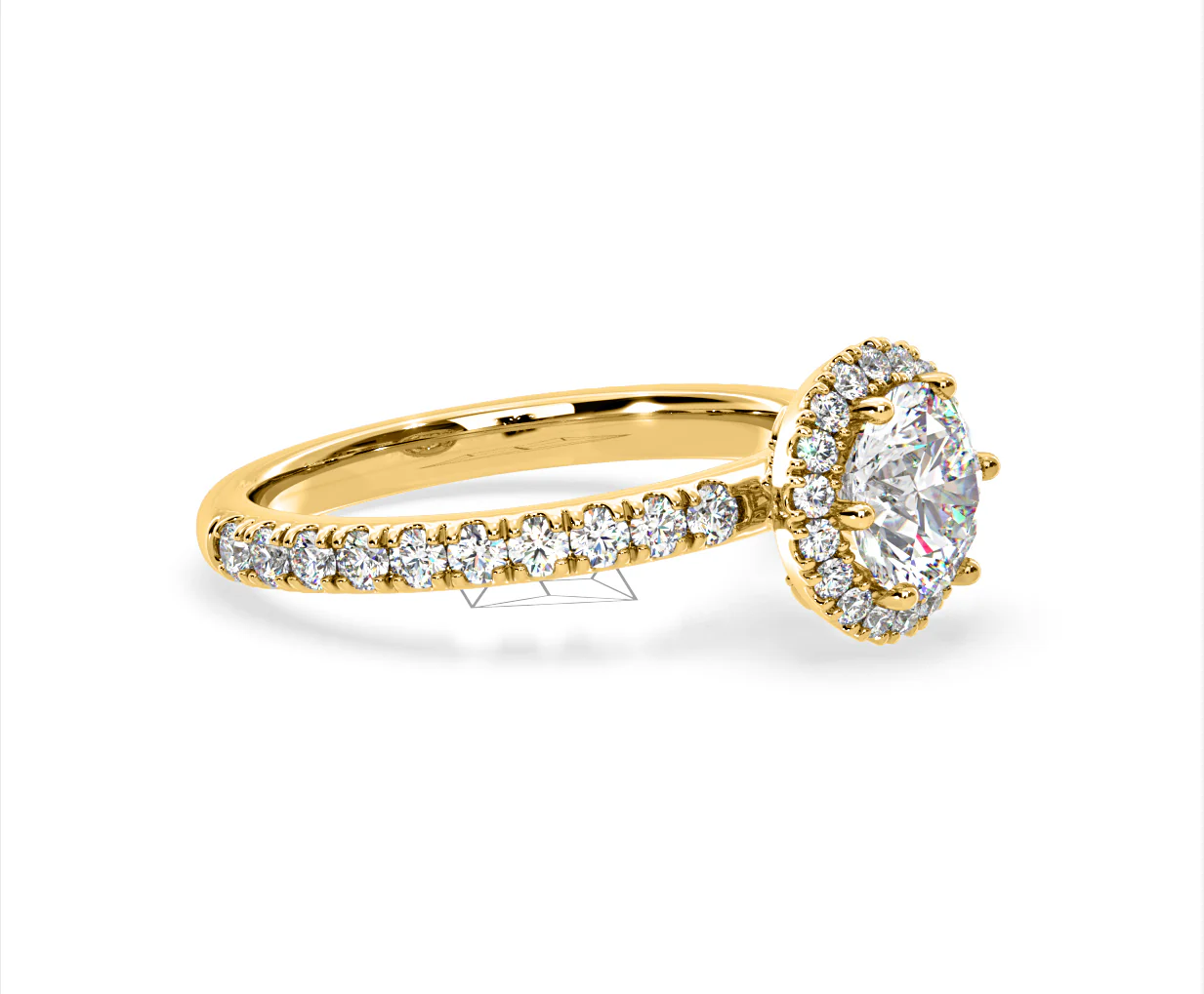 Alessandra Lab Diamond Engagement Ring 18K Gold 2.10CT F/VS1 - Image 74