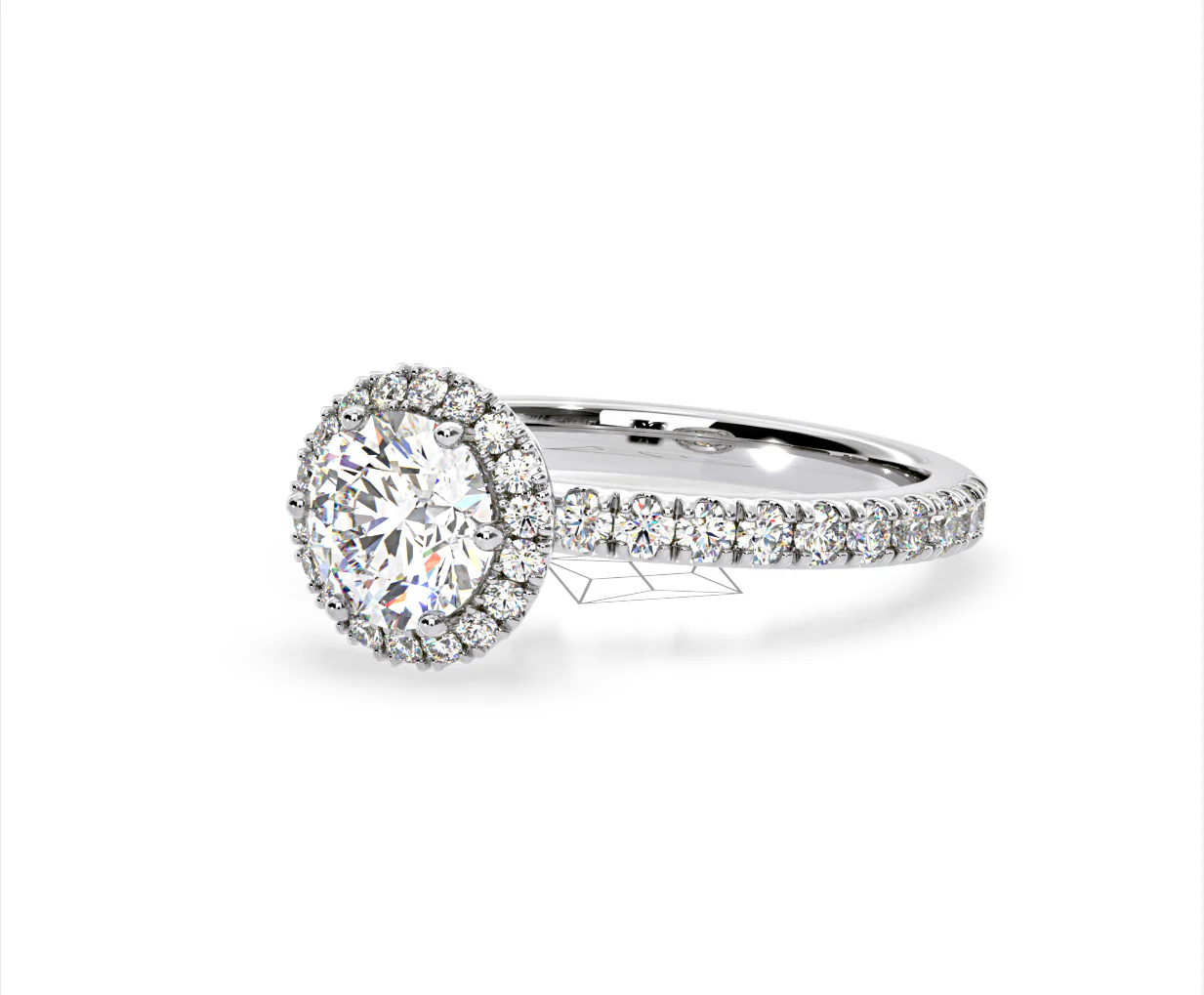 Alessandra Lab Diamond Engagement Ring 18KW Gold 1.70CT F/VS1 - Image 14