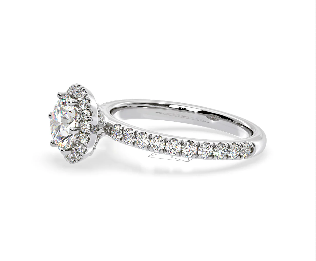 Alessandra Lab Diamond Engagement Ring 18KW Gold 1.70CT F/VS1 - Image 22