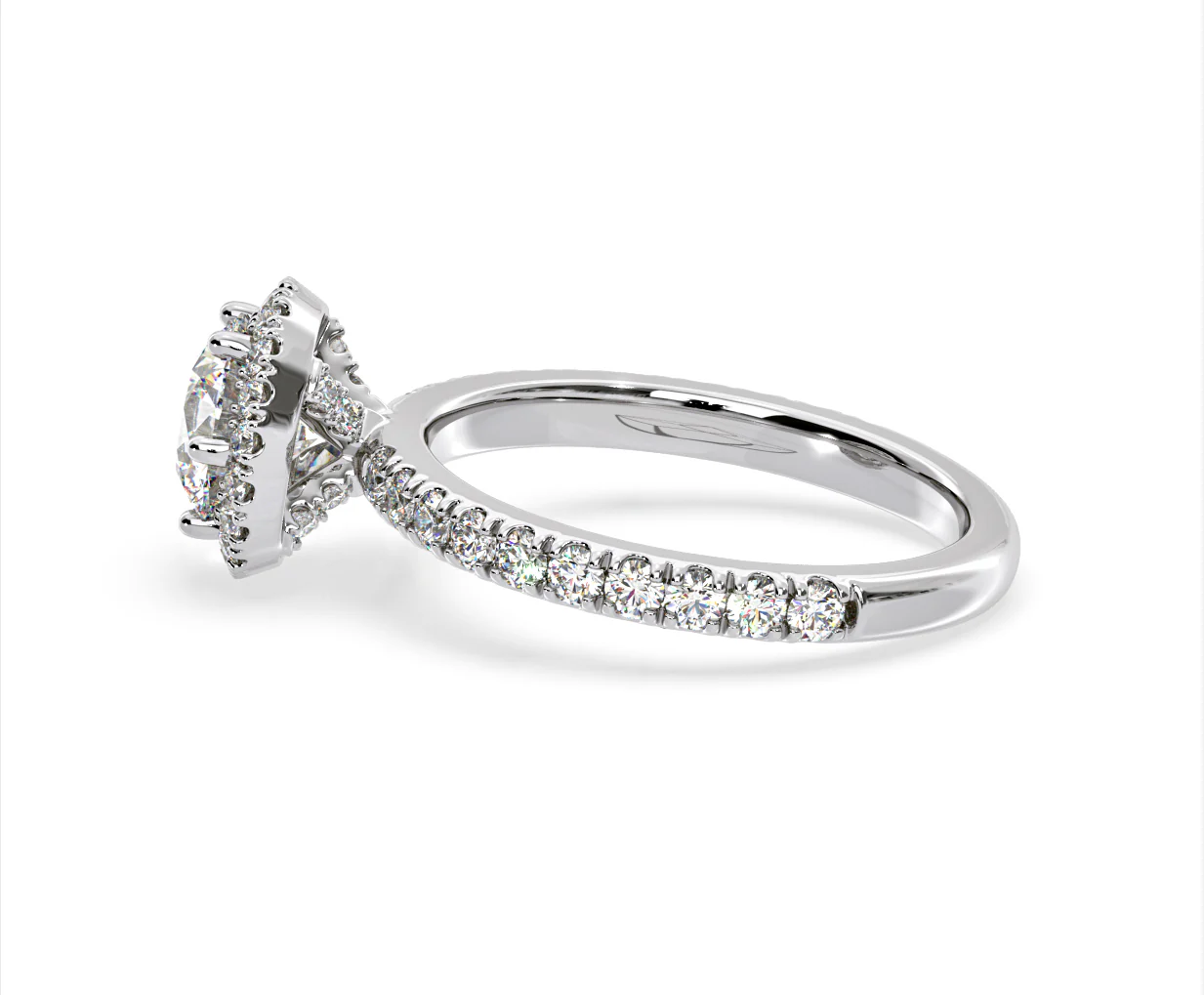 Alessandra Lab Diamond Engagement Ring 18KW Gold 1.70CT F/VS1 - Image 28