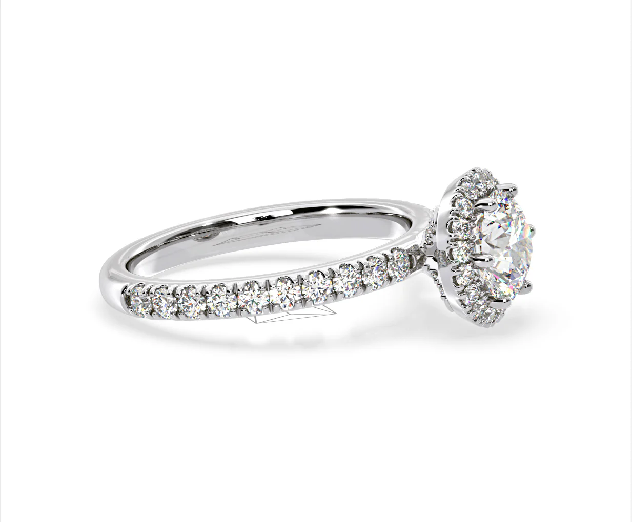 Alessandra Lab Diamond Engagement Ring 18KW Gold 1.70CT F/VS1 - Image 71