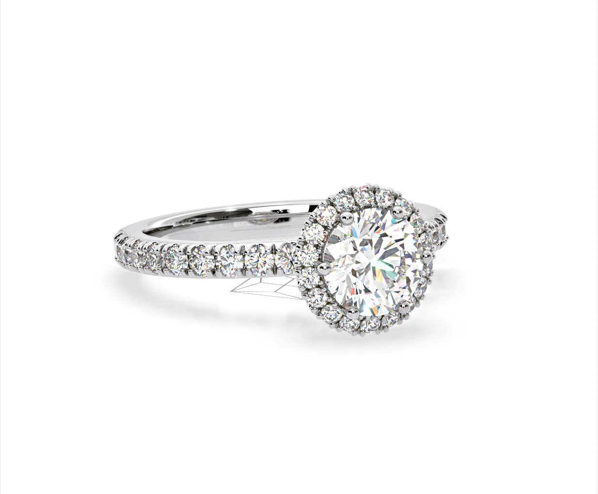 Alessandra Lab Diamond Engagement Ring 18KW Gold 1.70CT F/VS1 - Image 81