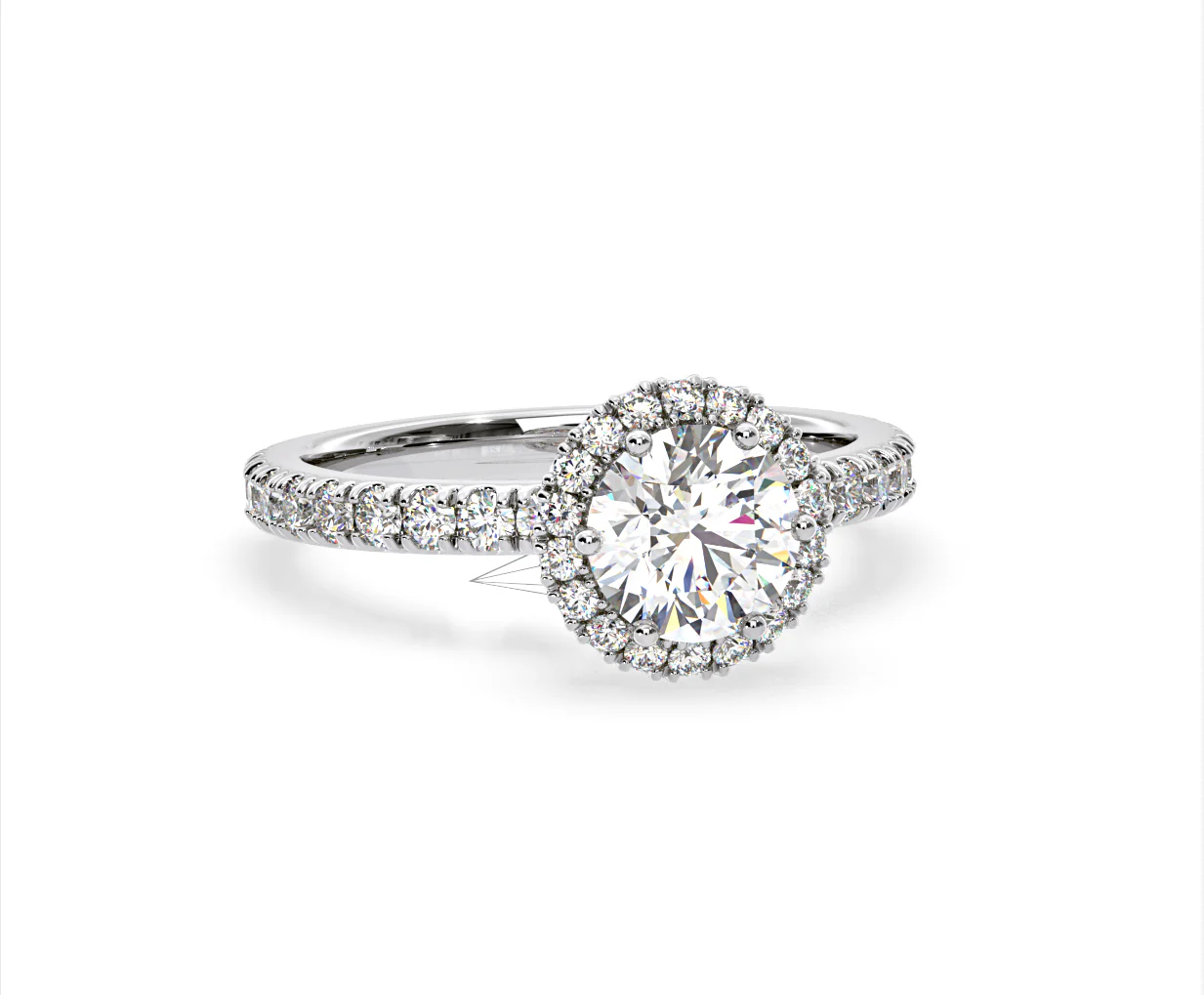 Alessandra Lab Diamond Engagement Ring 18KW Gold 1.70CT F/VS1 - Image 83