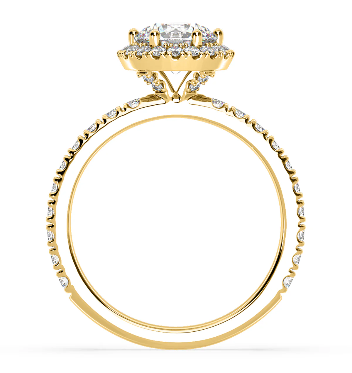 Alessandra Lab Diamond Engagement Ring 18KW Gold 2.60CT F/VS1 - Image 4