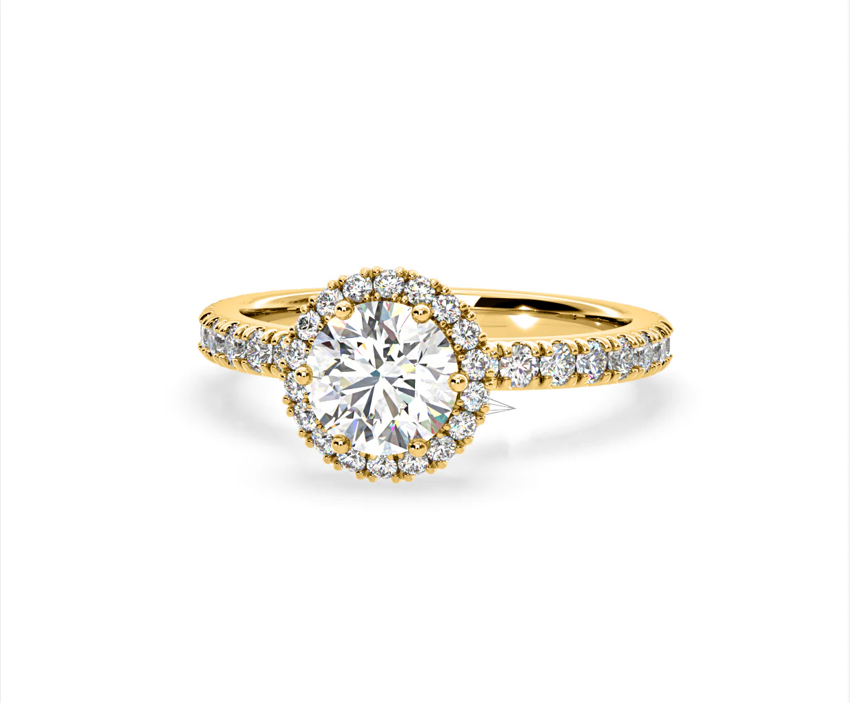 Alessandra Lab Diamond Engagement Ring 18KW Gold 2.60CT F/VS1 - Image 9