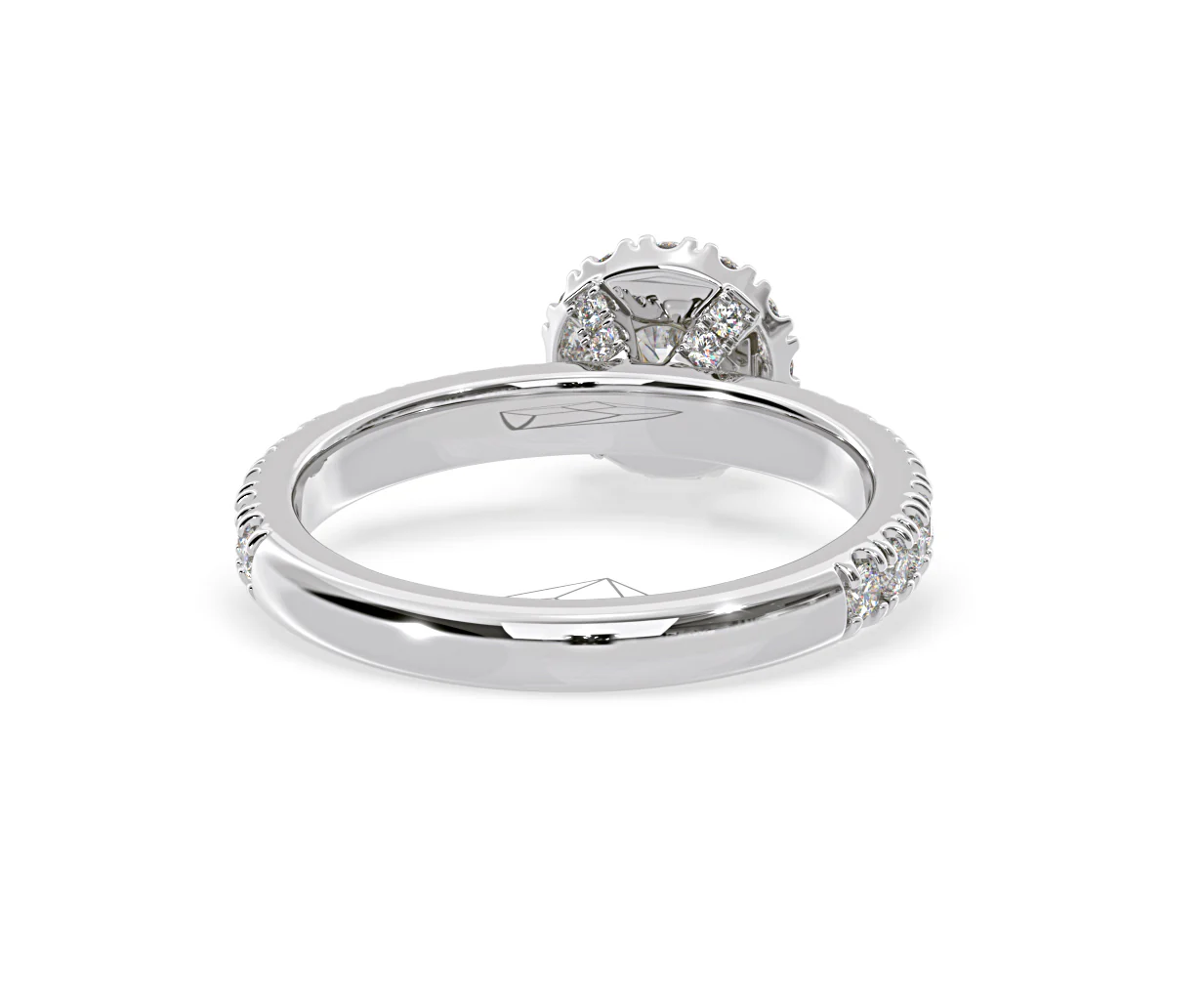 Alessandra Lab Diamond Engagement Ring Platinum 1.10CT F/VS1 - Image 49