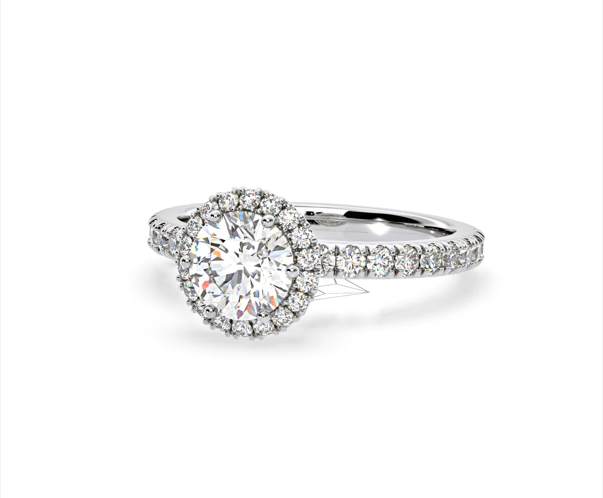 Alessandra Lab Diamond Engagement Ring Platinum 1.70CT F/VS1 - Image 11
