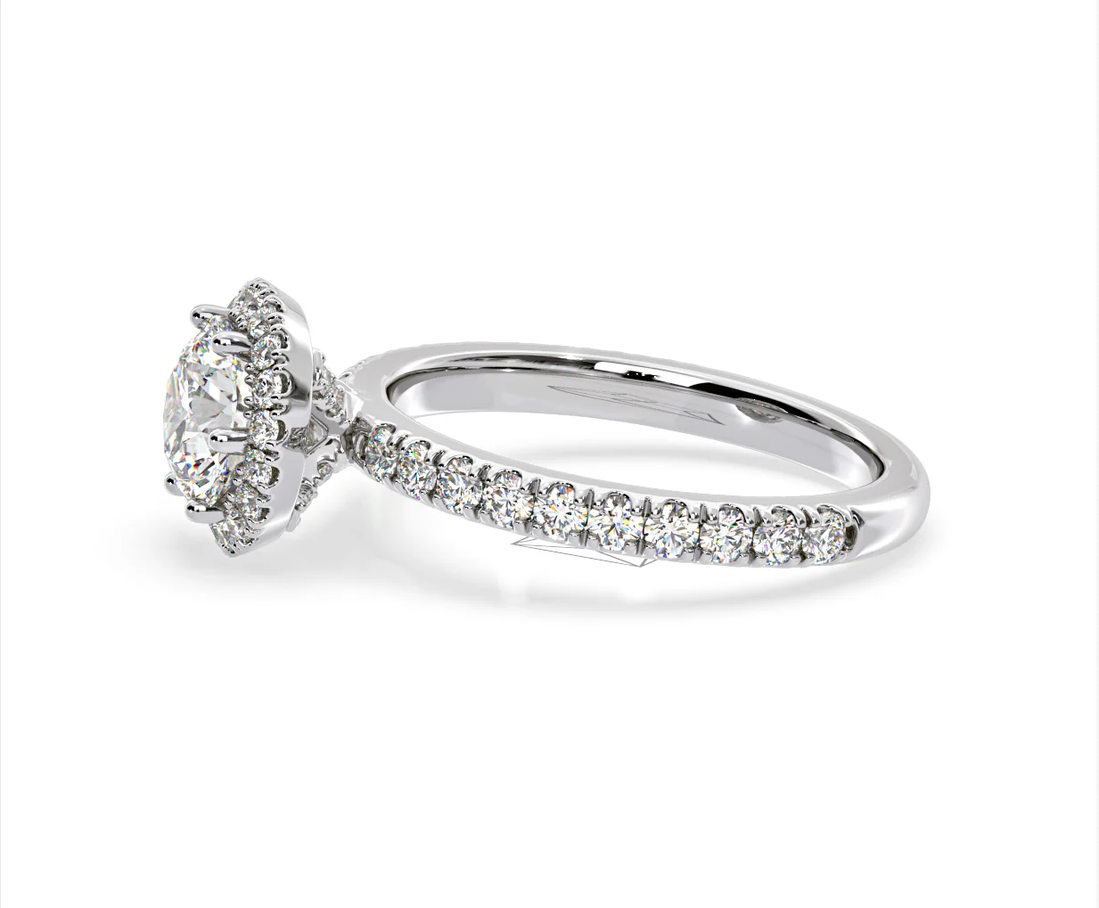 Alessandra Lab Diamond Engagement Ring Platinum 1.70CT F/VS1 - Image 24