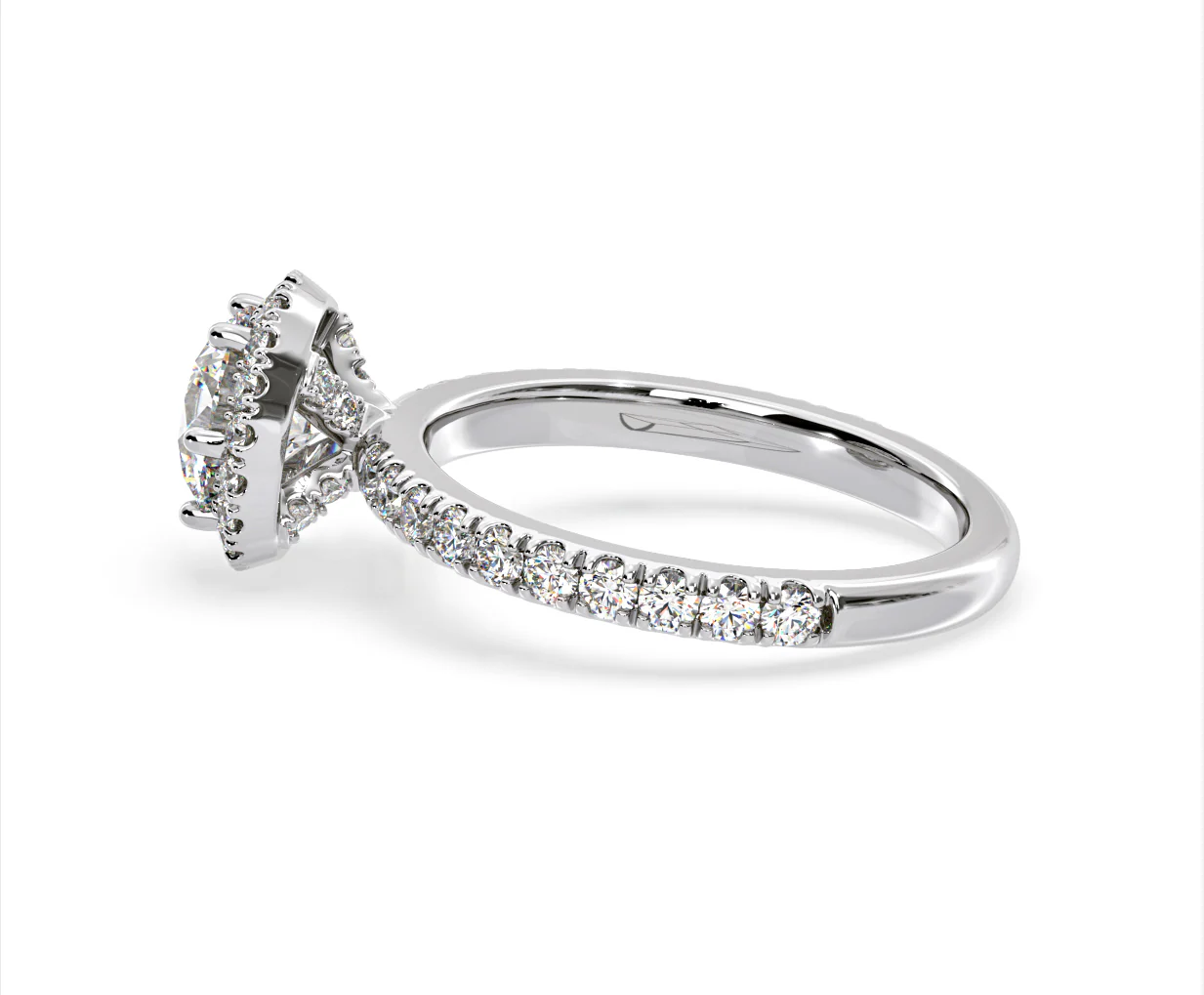 Alessandra Lab Diamond Engagement Ring Platinum 1.70CT F/VS1 - Image 29