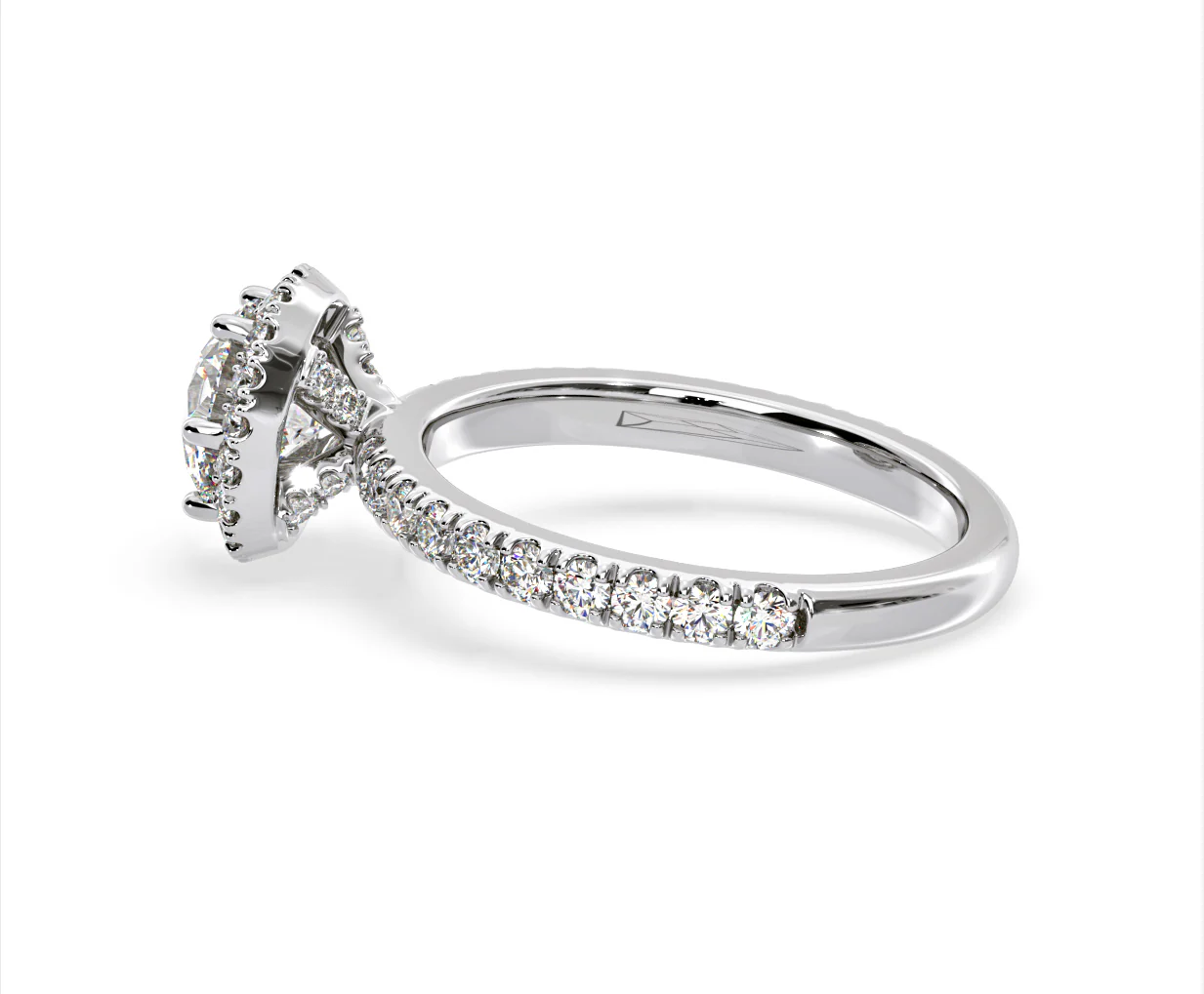 Alessandra Lab Diamond Engagement Ring Platinum 1.70CT F/VS1 - Image 30