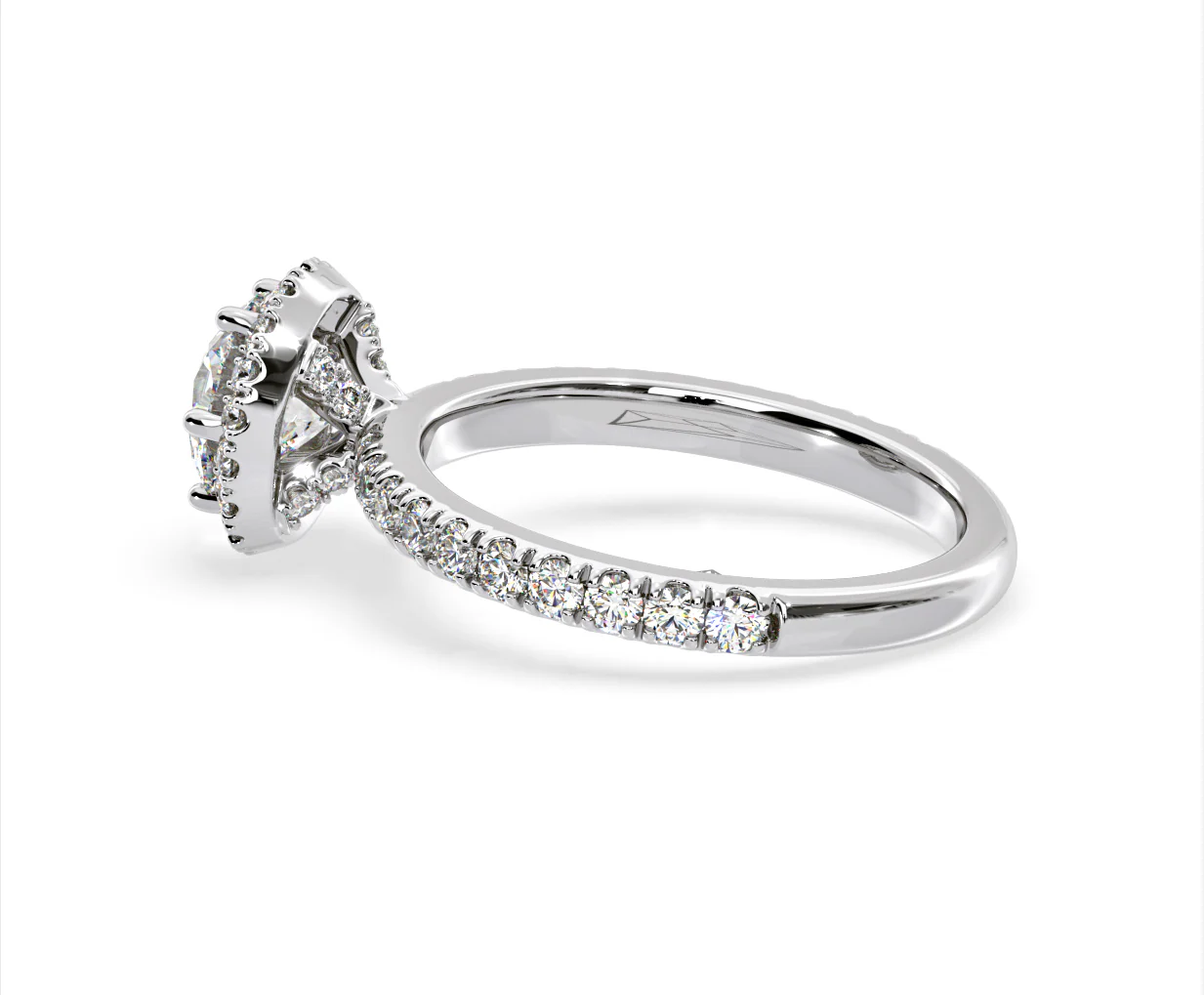 Alessandra Lab Diamond Engagement Ring Platinum 1.70CT F/VS1 - Image 31