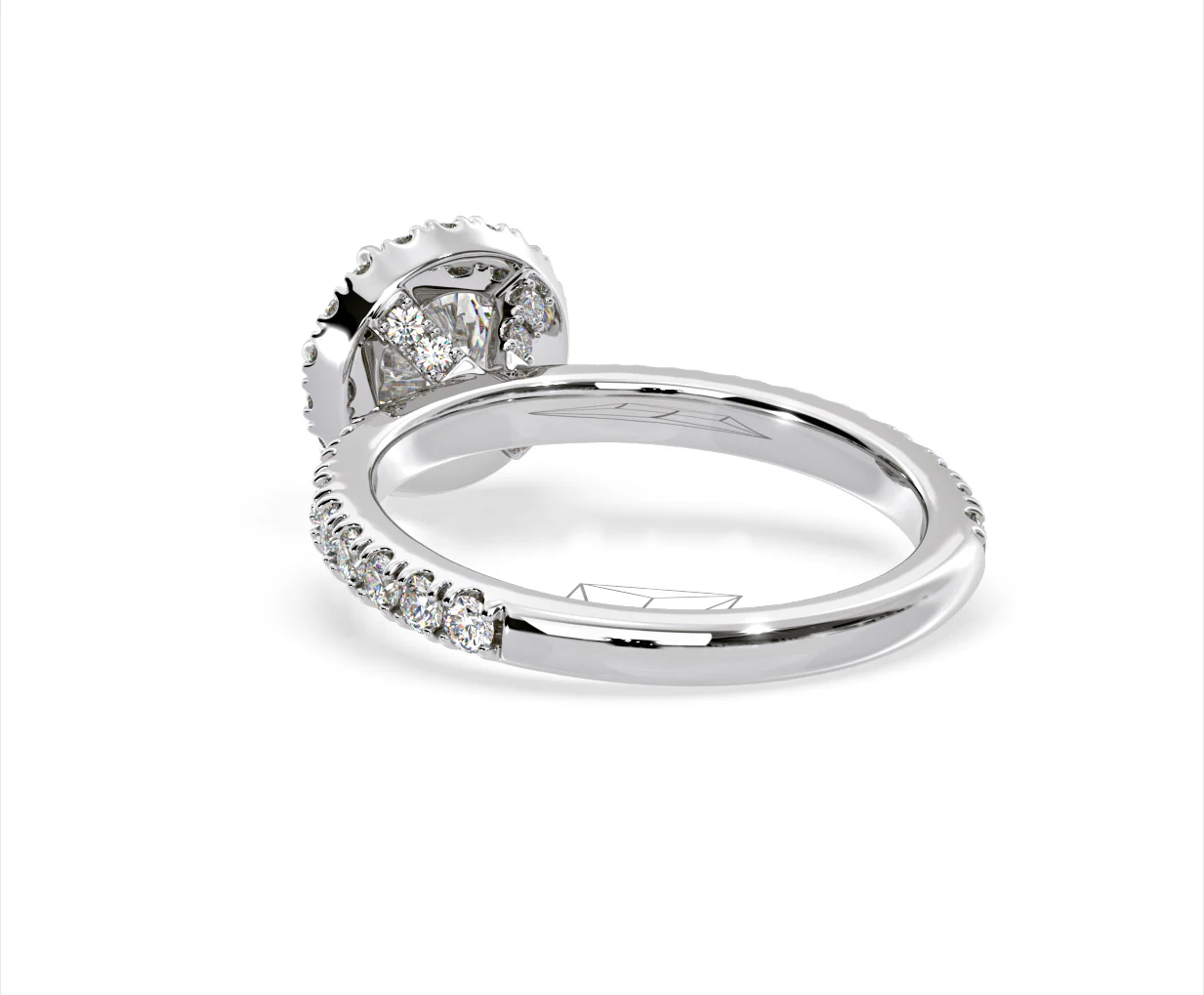 Alessandra Lab Diamond Engagement Ring Platinum 1.70CT F/VS1 - Image 40