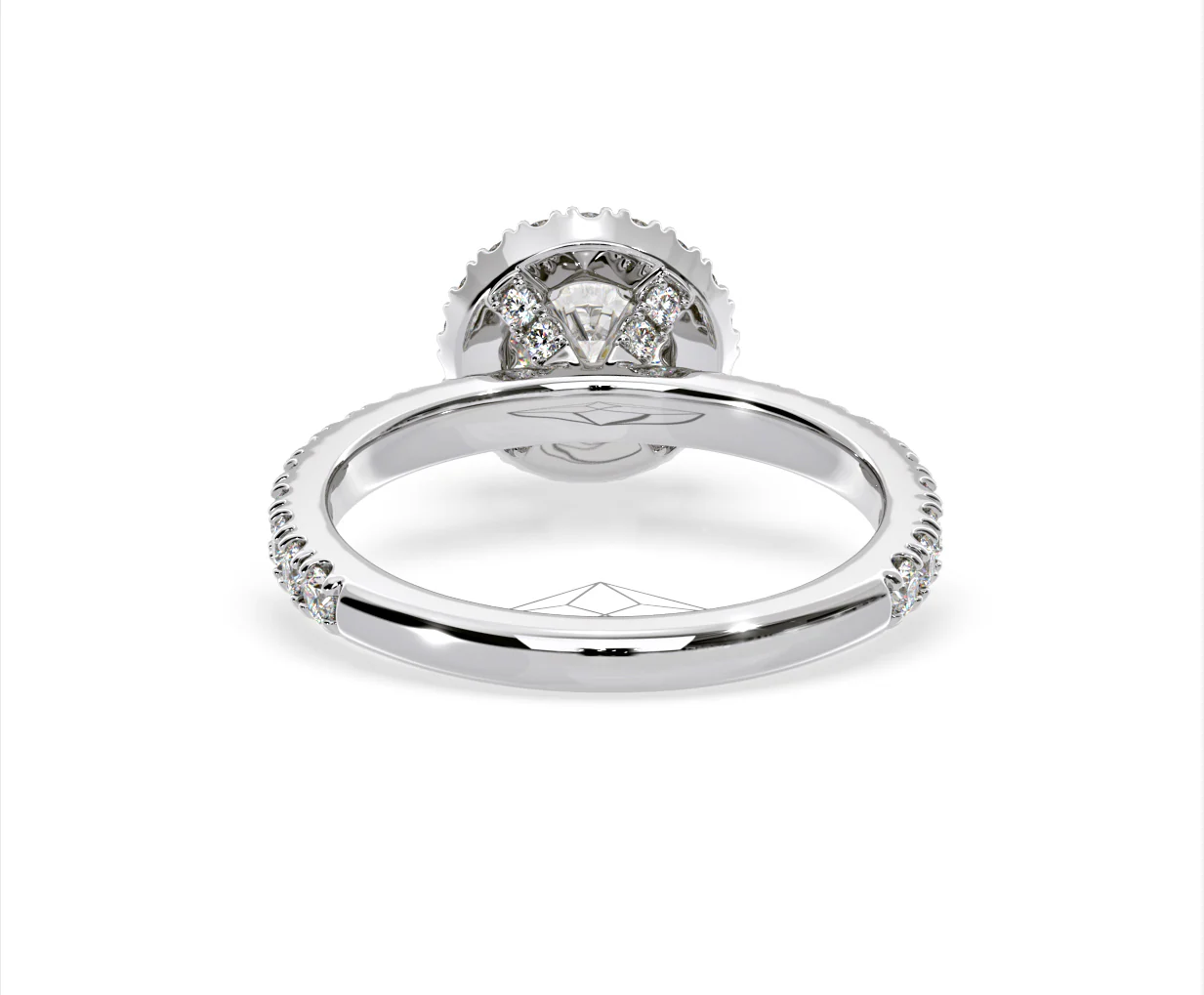 Alessandra Lab Diamond Engagement Ring Platinum 1.70CT F/VS1 - Image 46