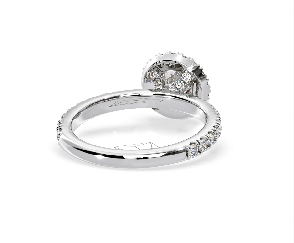 Alessandra Lab Diamond Engagement Ring Platinum 1.70CT F/VS1 - Image 51