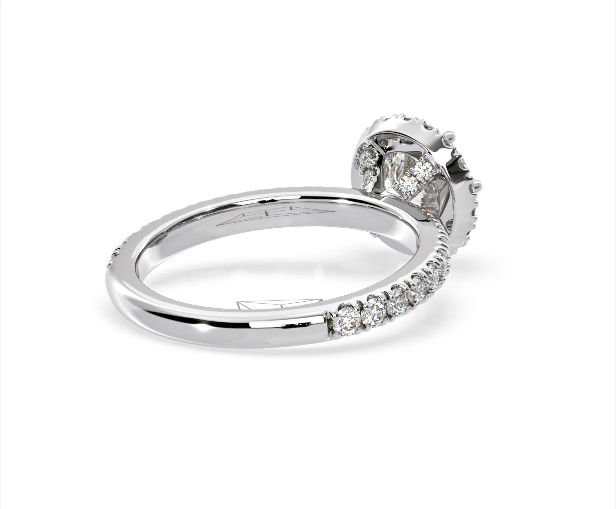 Alessandra Lab Diamond Engagement Ring Platinum 1.70CT F/VS1 - Image 55
