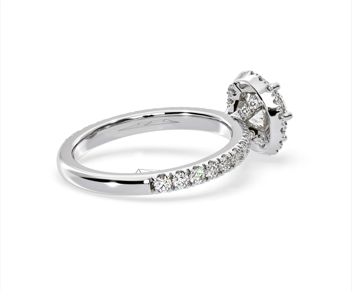 Alessandra Lab Diamond Engagement Ring Platinum 1.70CT F/VS1 - Image 59