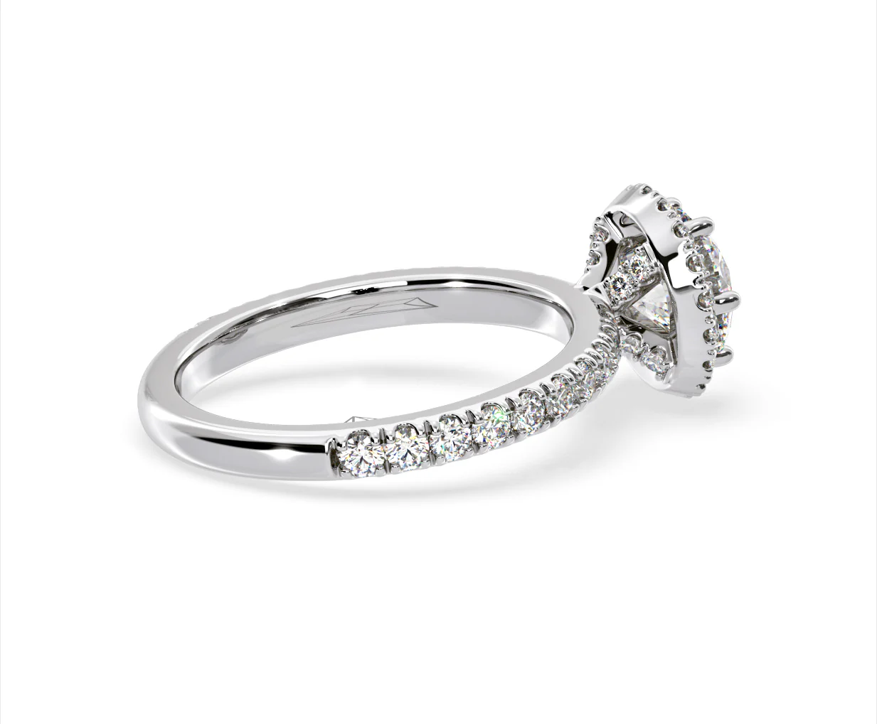 Alessandra Lab Diamond Engagement Ring Platinum 1.70CT F/VS1 - Image 61