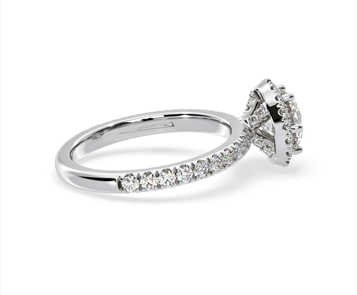 Alessandra Lab Diamond Engagement Ring Platinum 1.70CT F/VS1 - Image 63