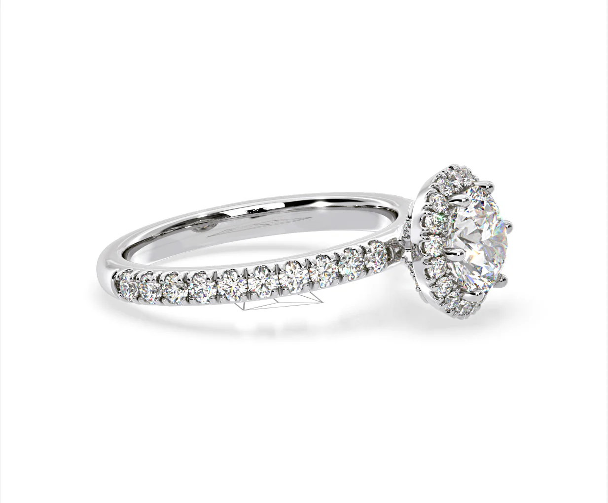 Alessandra Lab Diamond Engagement Ring Platinum 1.70CT F/VS1 - Image 72