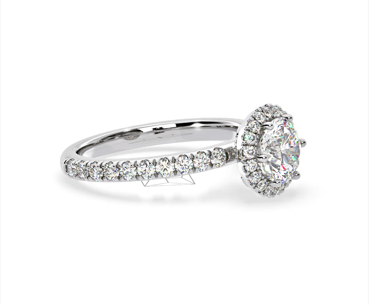 Alessandra Lab Diamond Engagement Ring Platinum 1.70CT F/VS1 - Image 74