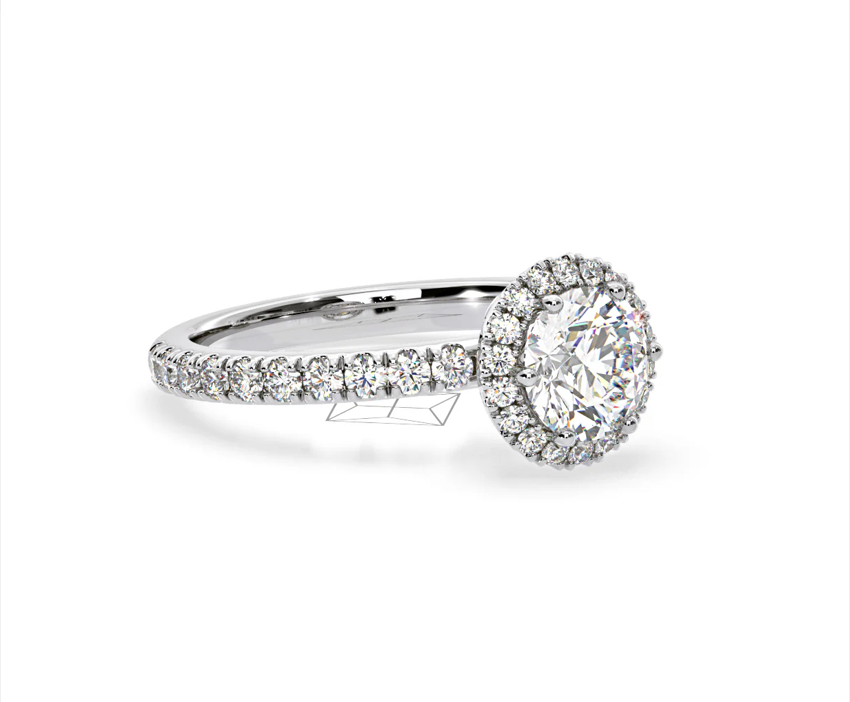Alessandra Lab Diamond Engagement Ring Platinum 1.70CT F/VS1 - Image 78