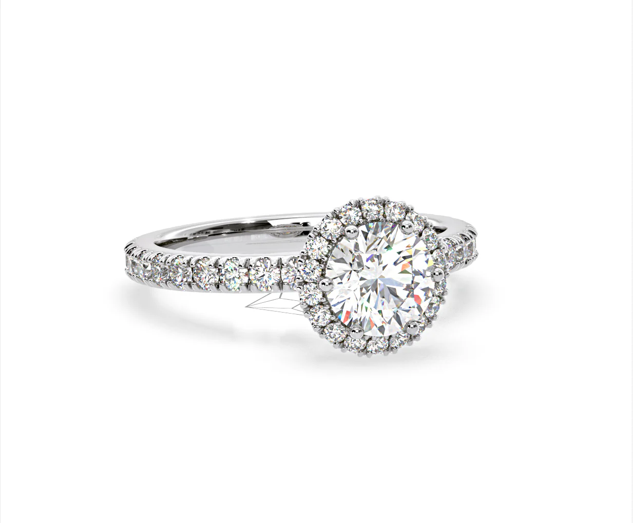 Alessandra Lab Diamond Engagement Ring Platinum 1.70CT F/VS1 - Image 82