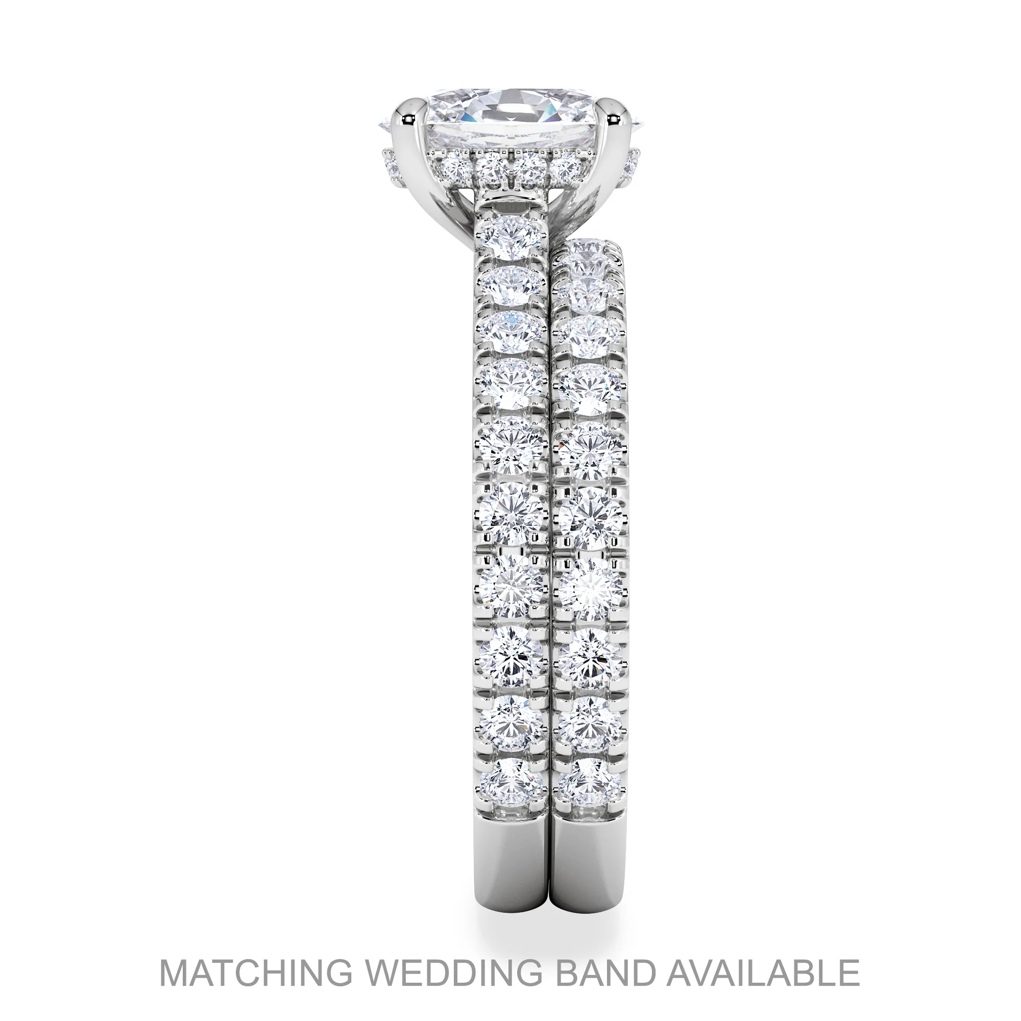 Amora 0.50ct Diamond Set Ring Set in Platinum - Image 7