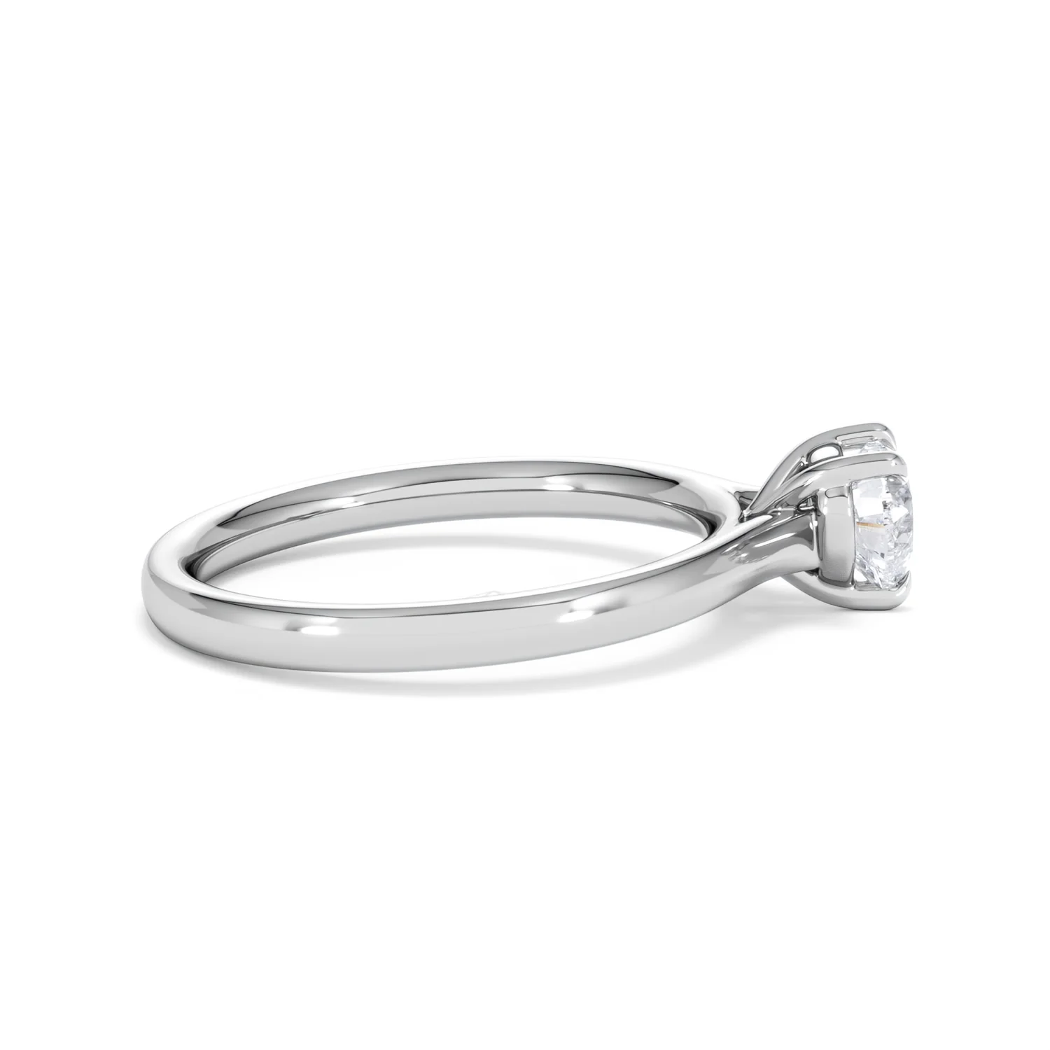 Amora Heart 0.50ct Lab Diamond Engagement Ring F/VS Set in Platinum - Image 28