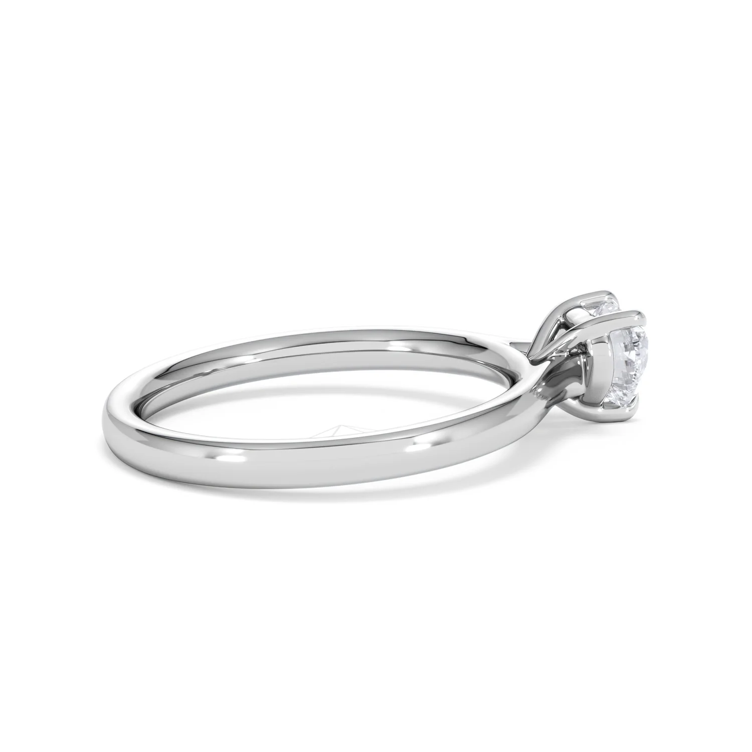 Amora Heart 0.50ct Lab Diamond Engagement Ring F/VS Set in Platinum - Image 31