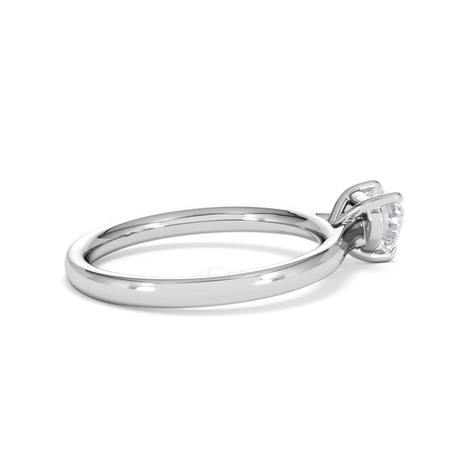 Amora Heart 0.50ct Lab Diamond Engagement Ring F/VS Set in Platinum - Image 32