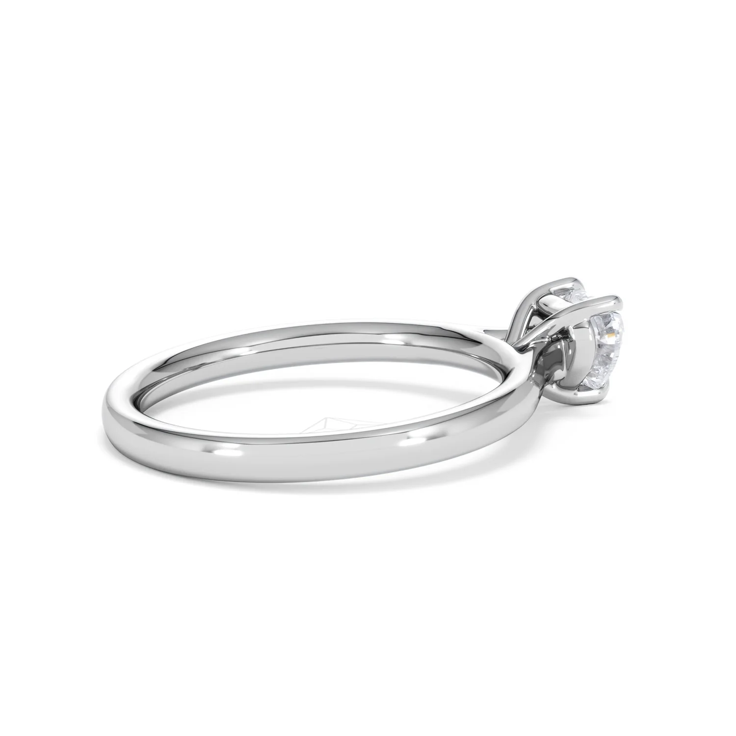 Amora Heart 0.50ct Lab Diamond Engagement Ring F/VS Set in Platinum - Image 33