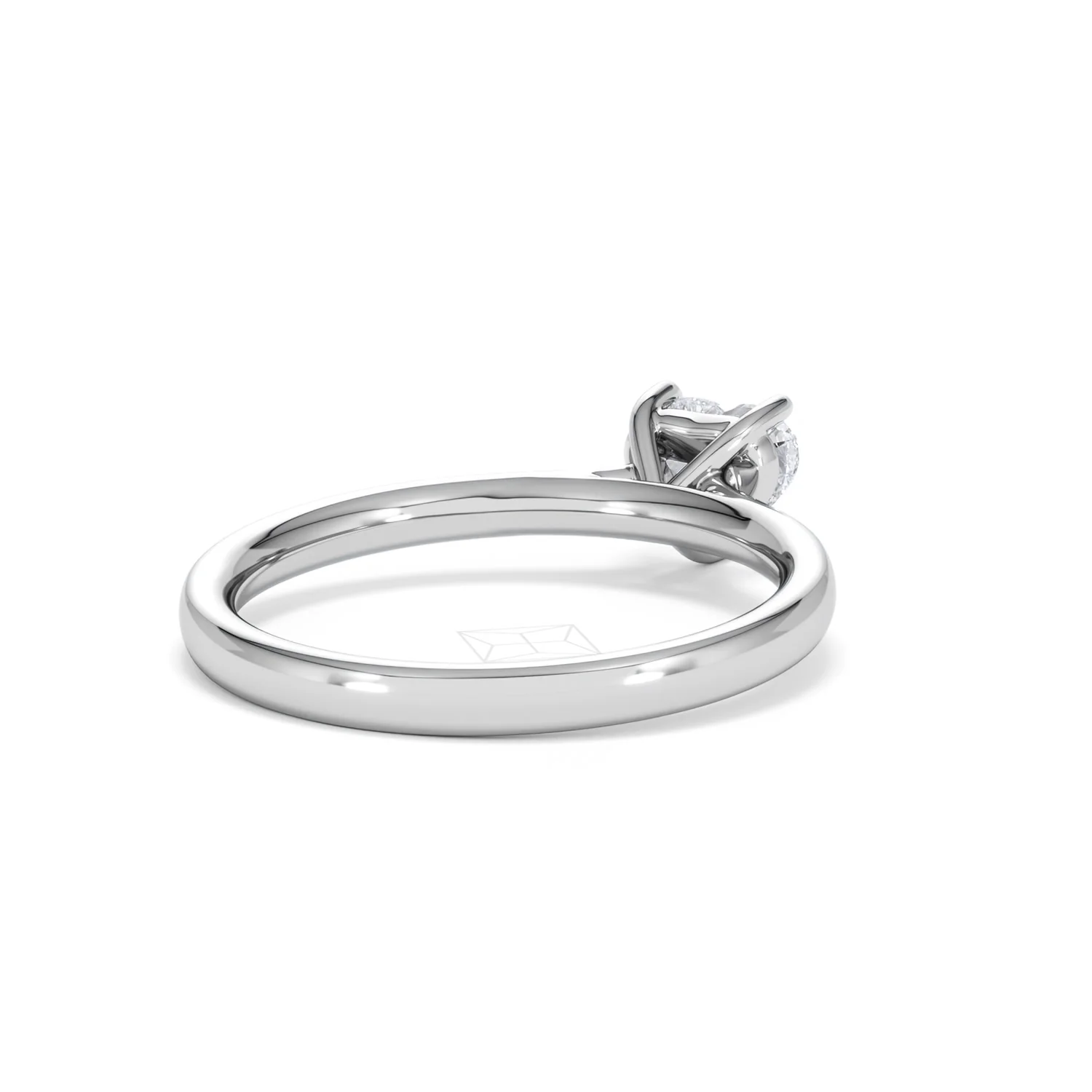 Amora Heart 0.50ct Lab Diamond Engagement Ring F/VS Set in Platinum - Image 41