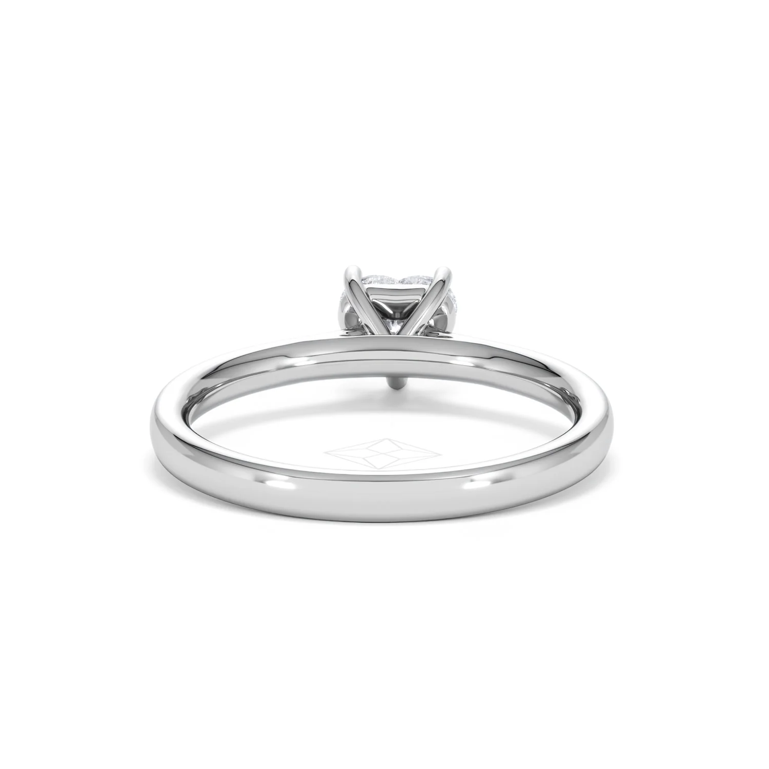 Amora Heart 0.50ct Lab Diamond Engagement Ring F/VS Set in Platinum - Image 47