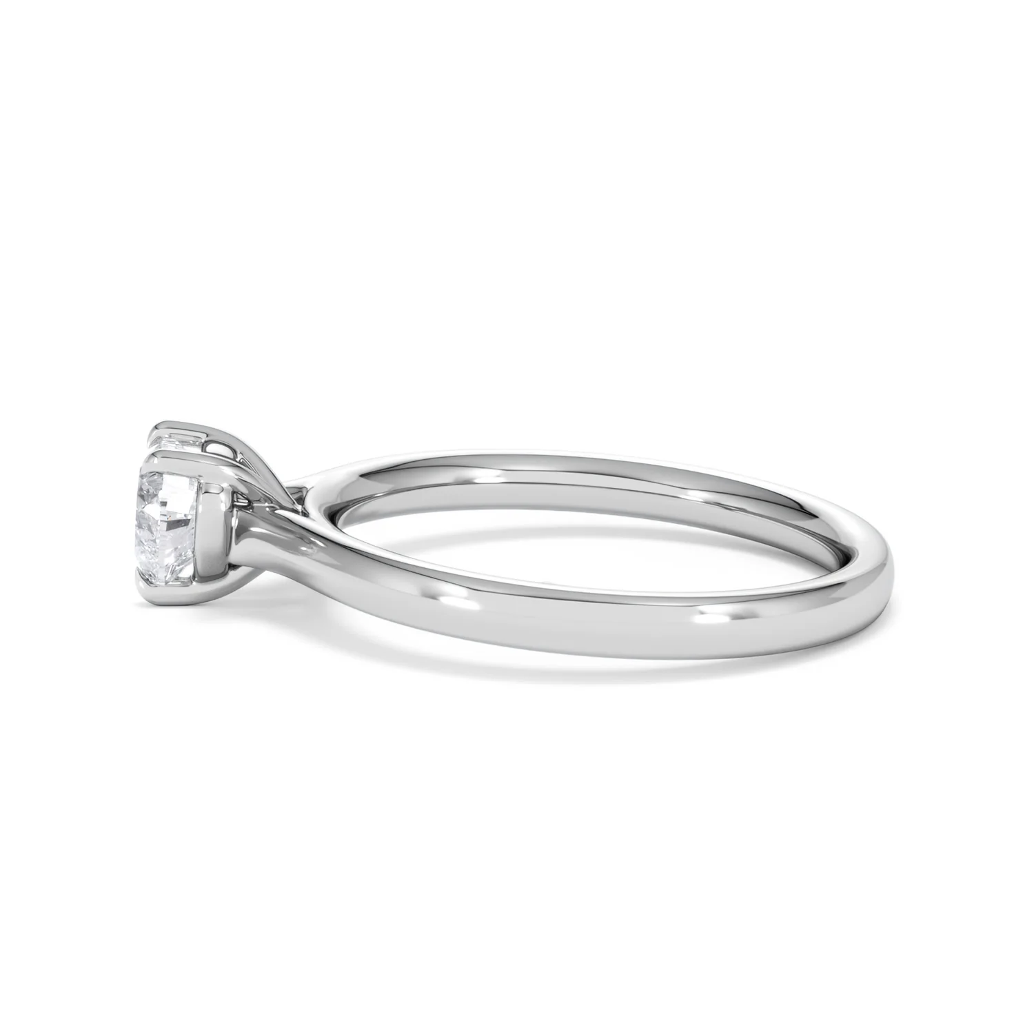 Amora Heart 0.50ct Lab Diamond Engagement Ring F/VS Set in Platinum - Image 68