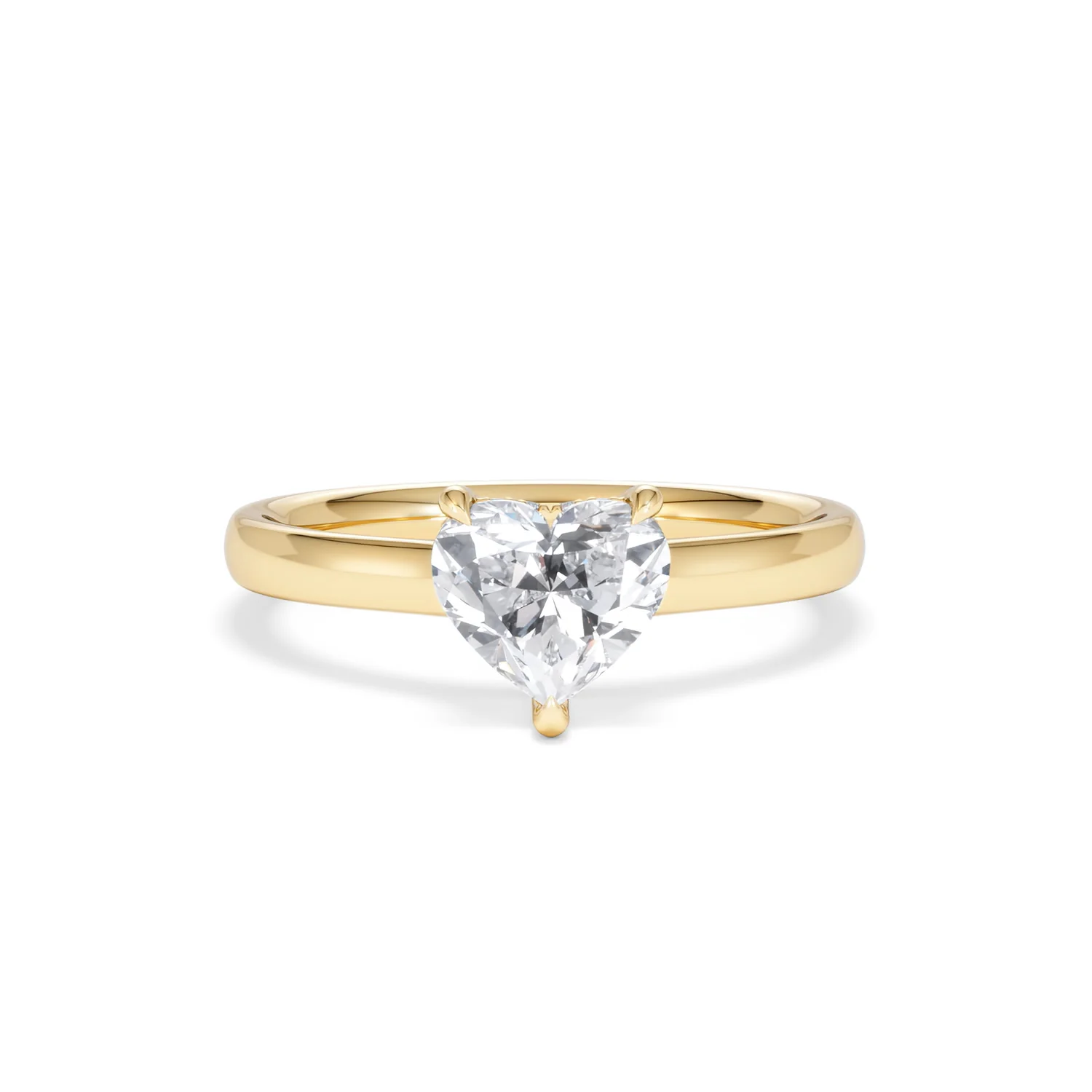 Amora Heart 1.07ct Hidden Halo Lab Diamond Engagement Ring F/VS Set in 18K Gold - Image 8