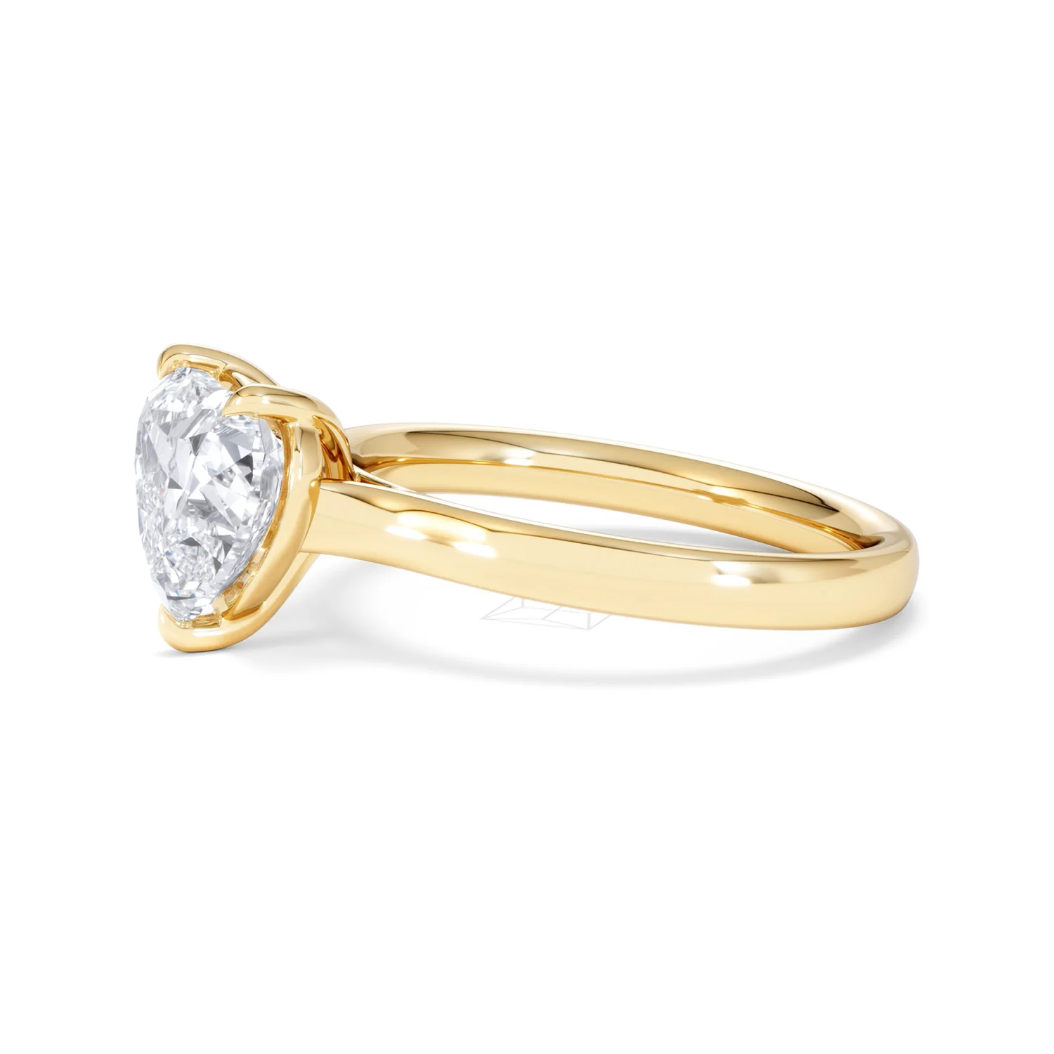 Amora Heart 2.00ct Lab Diamond Engagement Ring F/VS Set in 18K Gold - Image 73