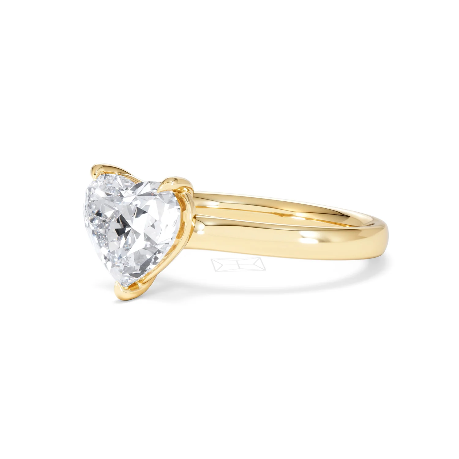 Amora Heart 2.00ct Lab Diamond Engagement Ring F/VS Set in 18K Gold - Image 79