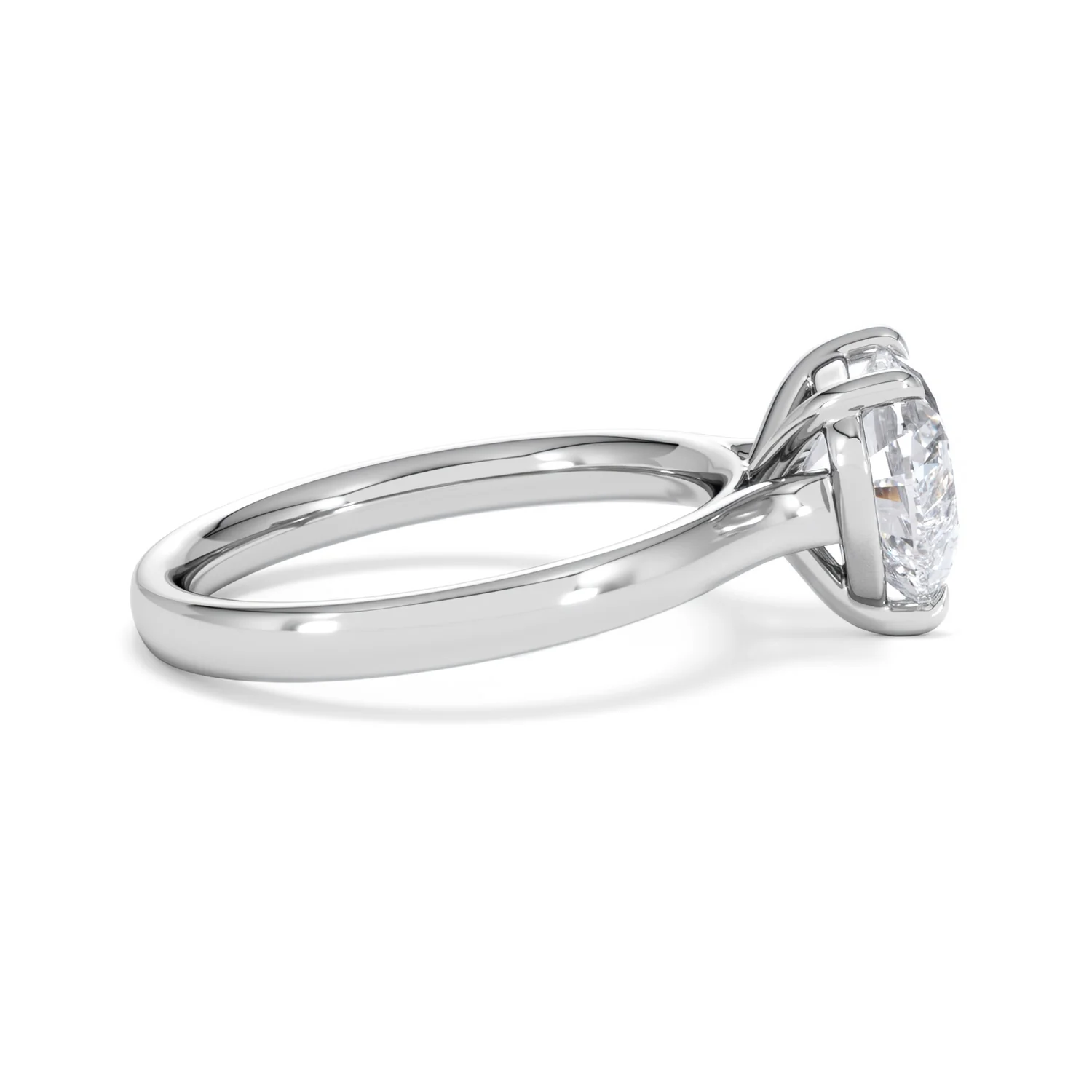 Amora Heart 2.00ct Lab Diamond Engagement Ring F/VS Set in 18K White Gold - Image 28