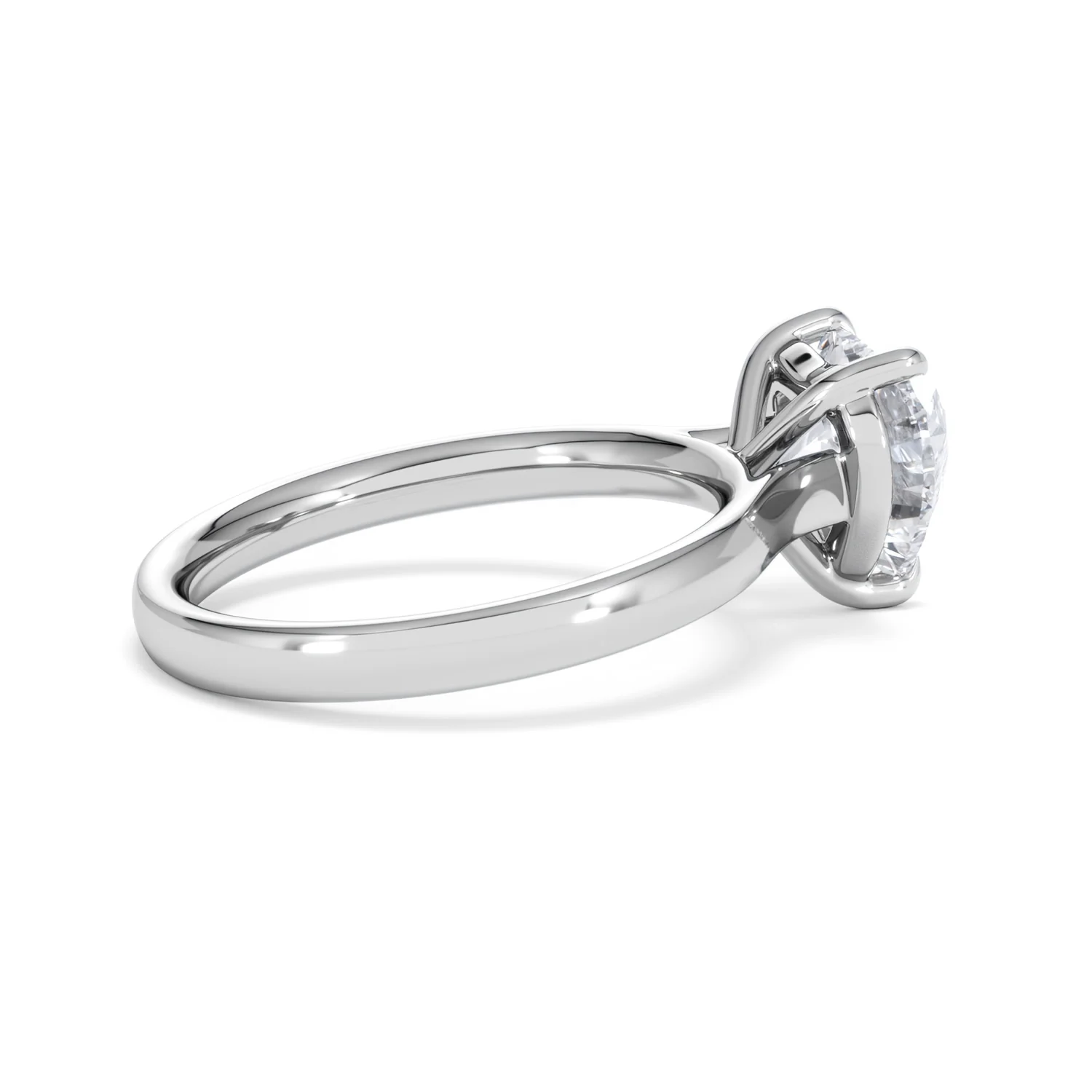 Amora Heart 2.00ct Lab Diamond Engagement Ring F/VS Set in 18K White Gold - Image 32