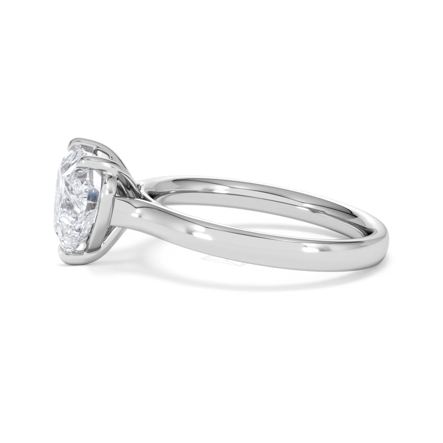 Amora Heart 2.00ct Lab Diamond Engagement Ring F/VS Set in Platinum - Image 70