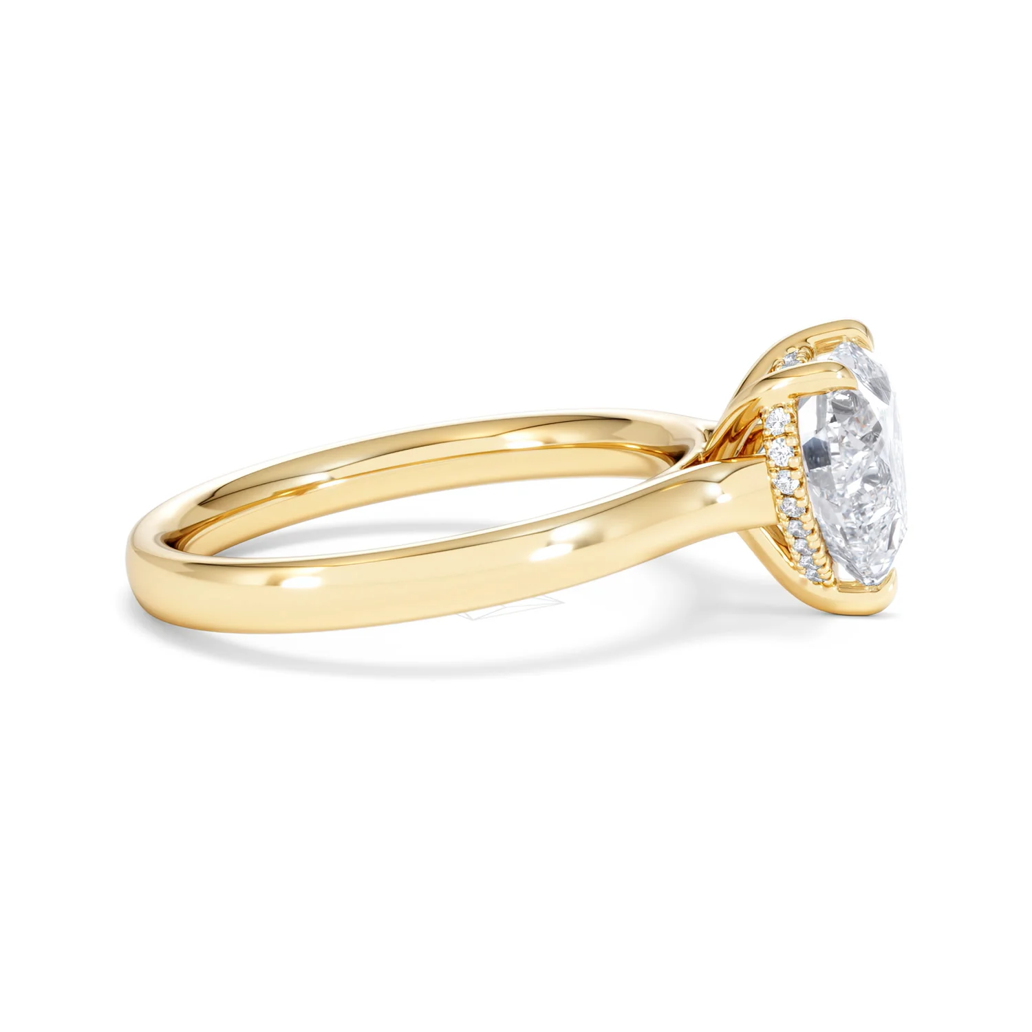 Amora Heart 2.09ct Hidden Halo Lab Diamond Engagement Ring F/VS Set in 18K Gold - Image 26
