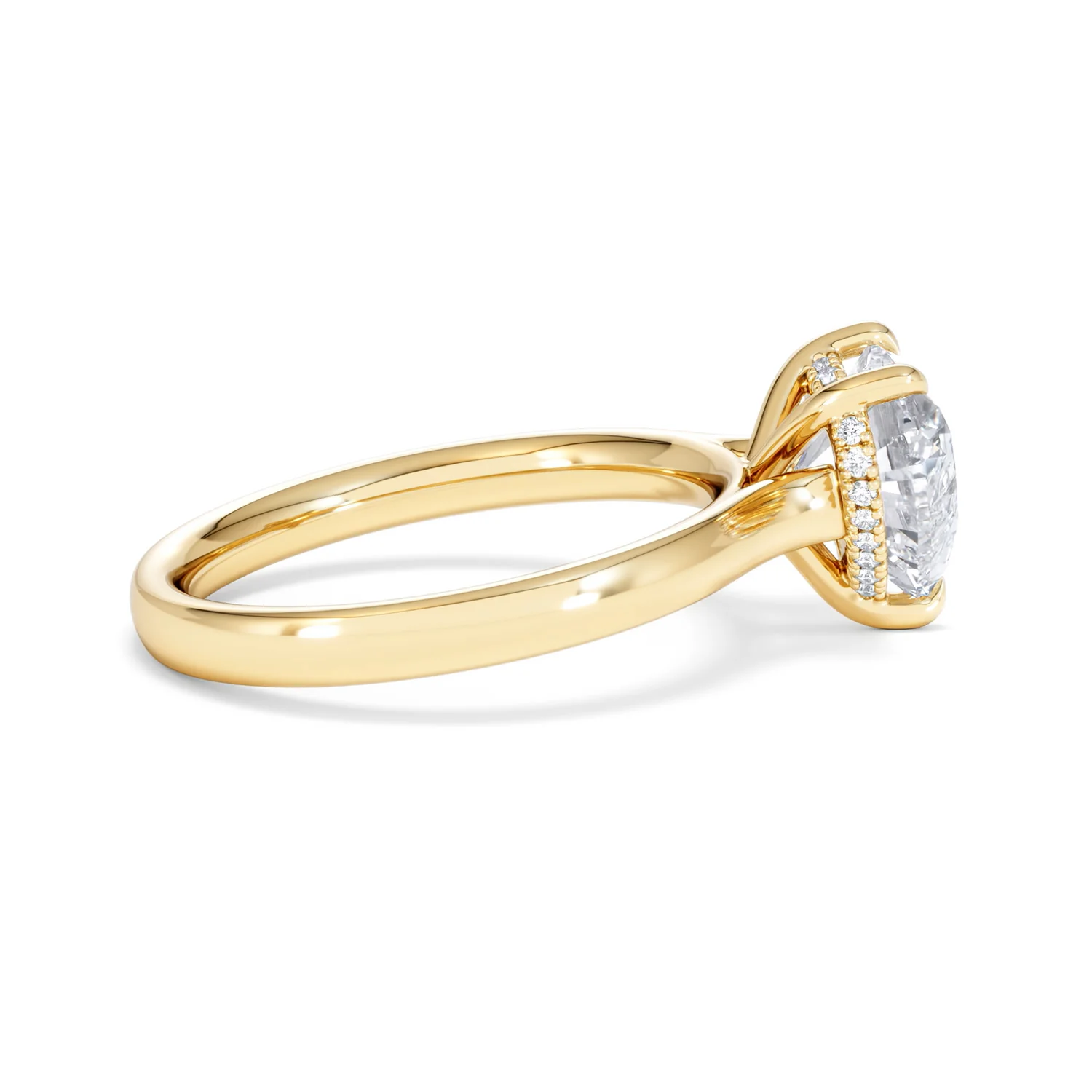 Amora Heart 2.09ct Hidden Halo Lab Diamond Engagement Ring F/VS Set in 18K Gold - Image 29