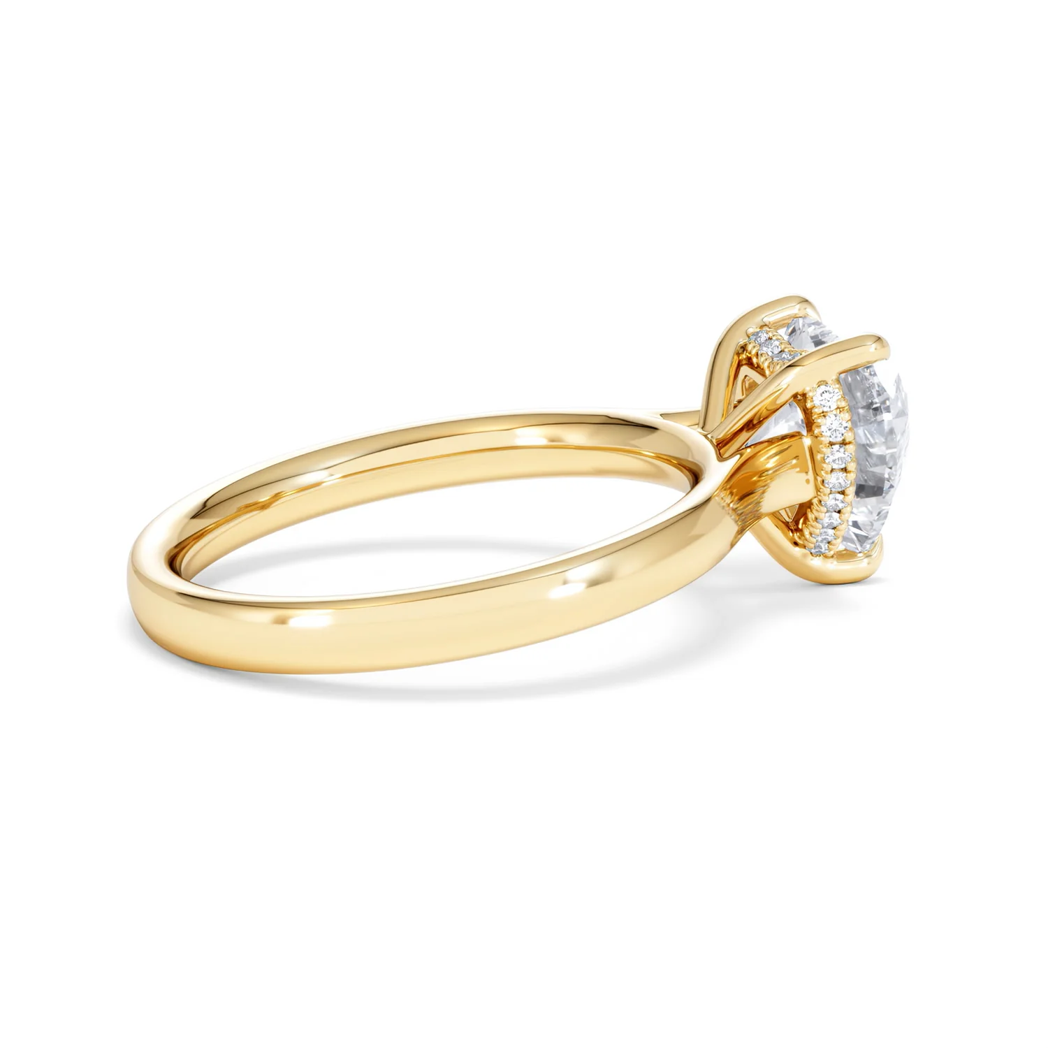 Amora Heart 2.09ct Hidden Halo Lab Diamond Engagement Ring F/VS Set in 18K Gold - Image 32