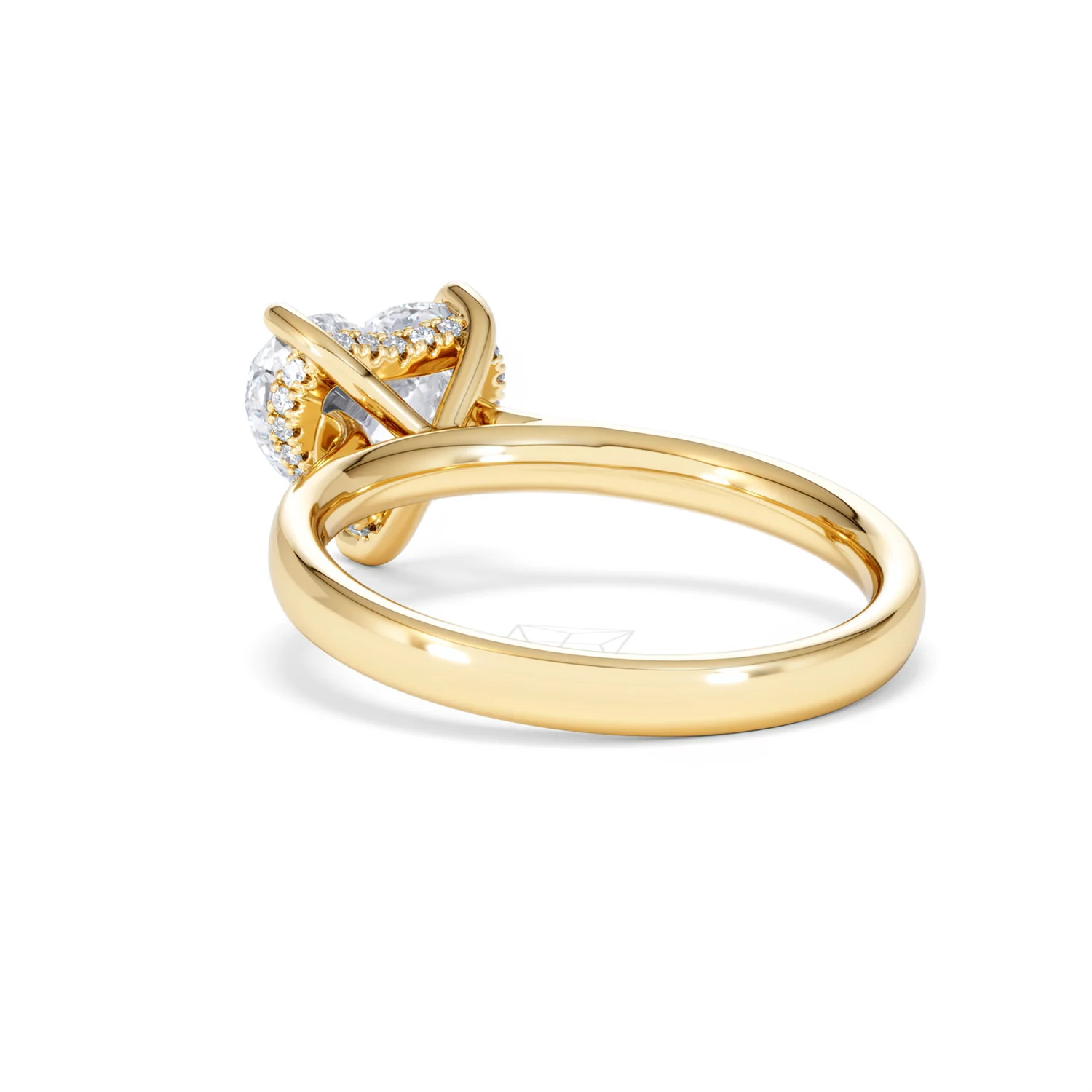 Amora Heart 2.09ct Hidden Halo Lab Diamond Engagement Ring F/VS Set in 18K Gold - Image 55