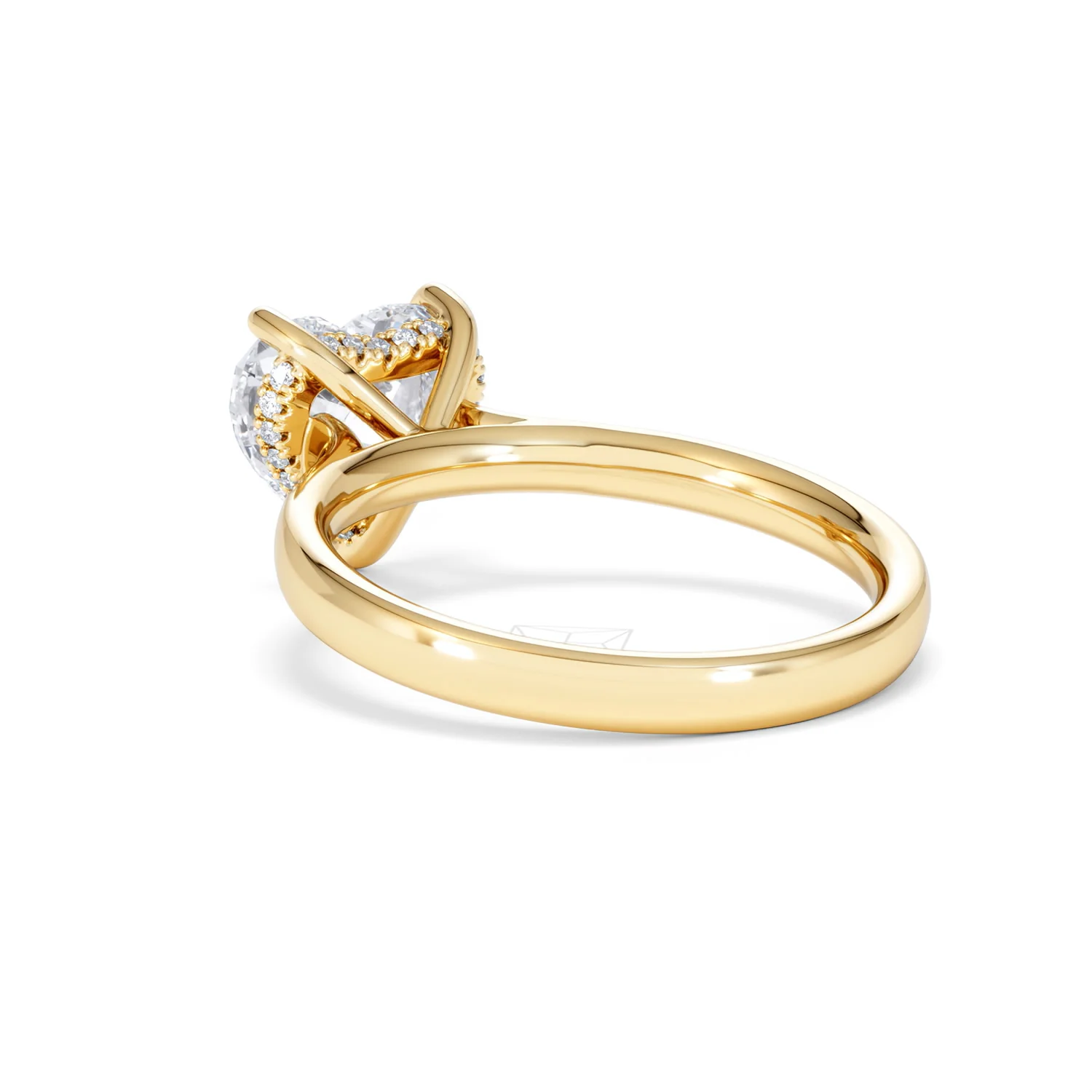 Amora Heart 2.09ct Hidden Halo Lab Diamond Engagement Ring F/VS Set in 18K Gold - Image 56