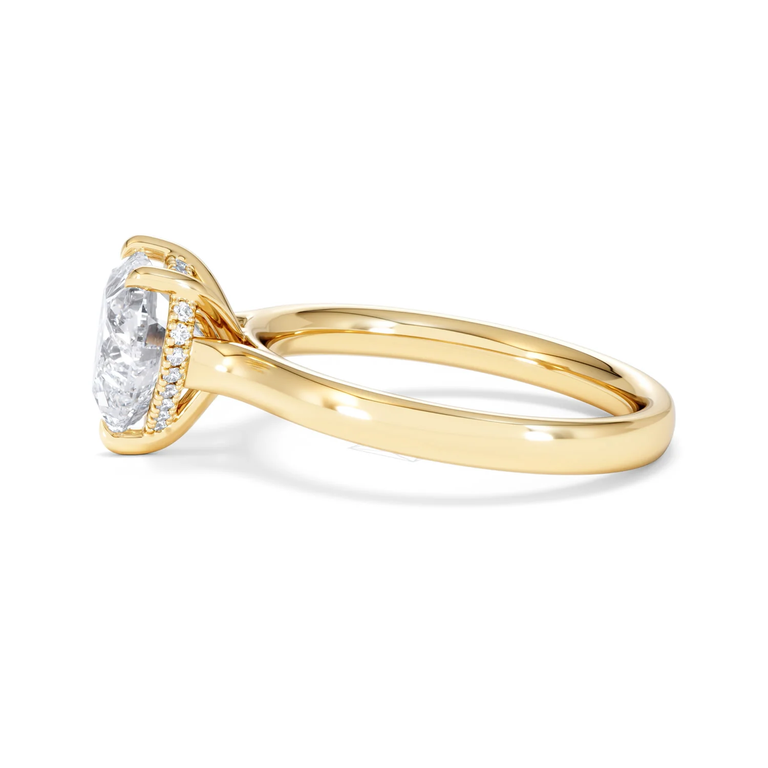 Amora Heart 2.09ct Hidden Halo Lab Diamond Engagement Ring F/VS Set in 18K Gold - Image 69