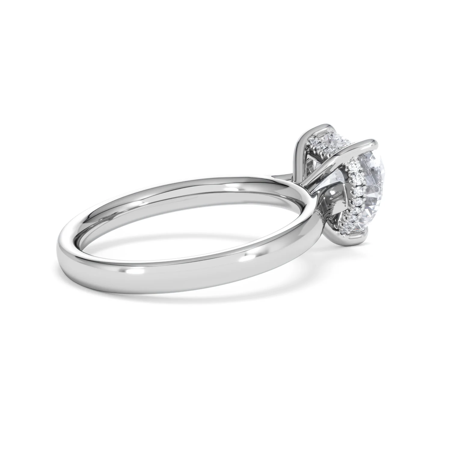 Amora Heart 2.09ct Hidden Halo Lab Diamond Engagement Ring F/VS Set in 18K White Gold - Image 34